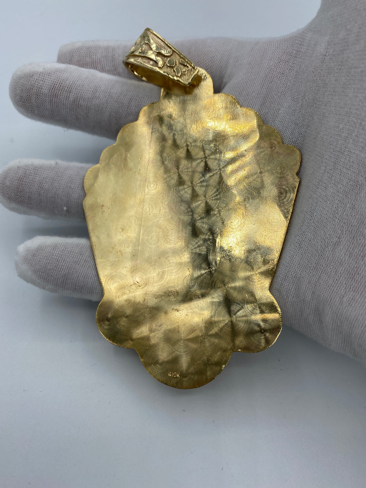 10K Saint Barbara Pendant - 4.75"
