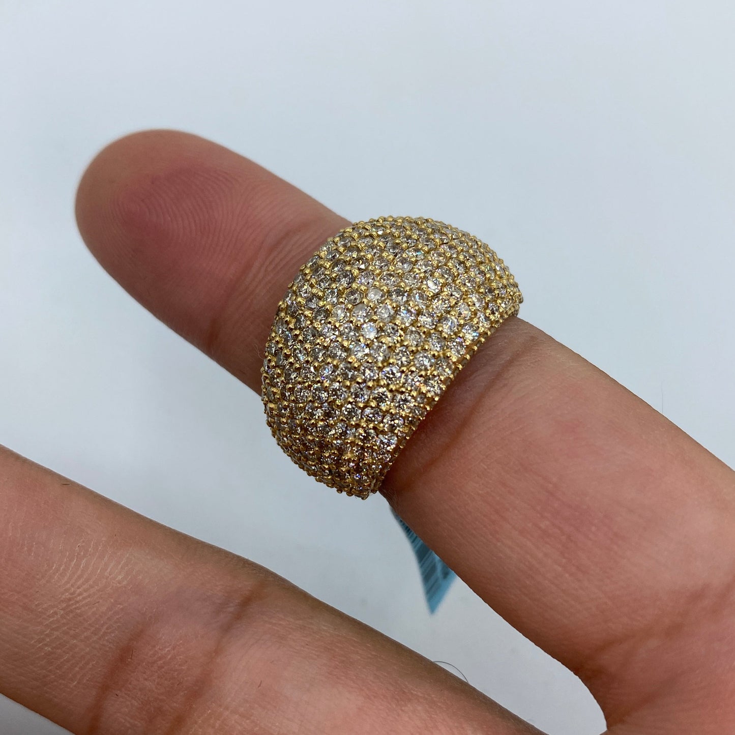 14K Dome Diamond Ring