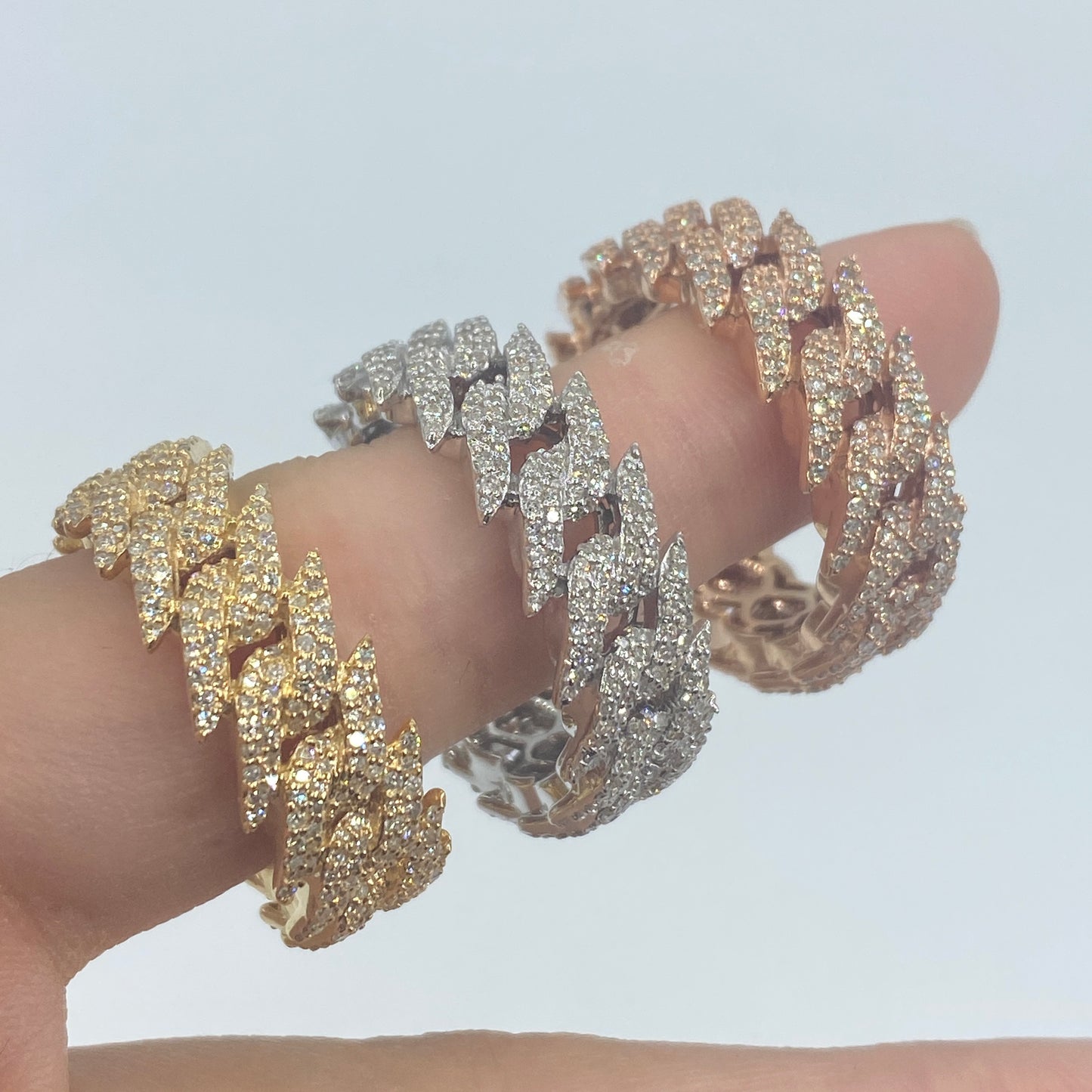 14K Eternity Cuban Thorn Ring 2.3ct