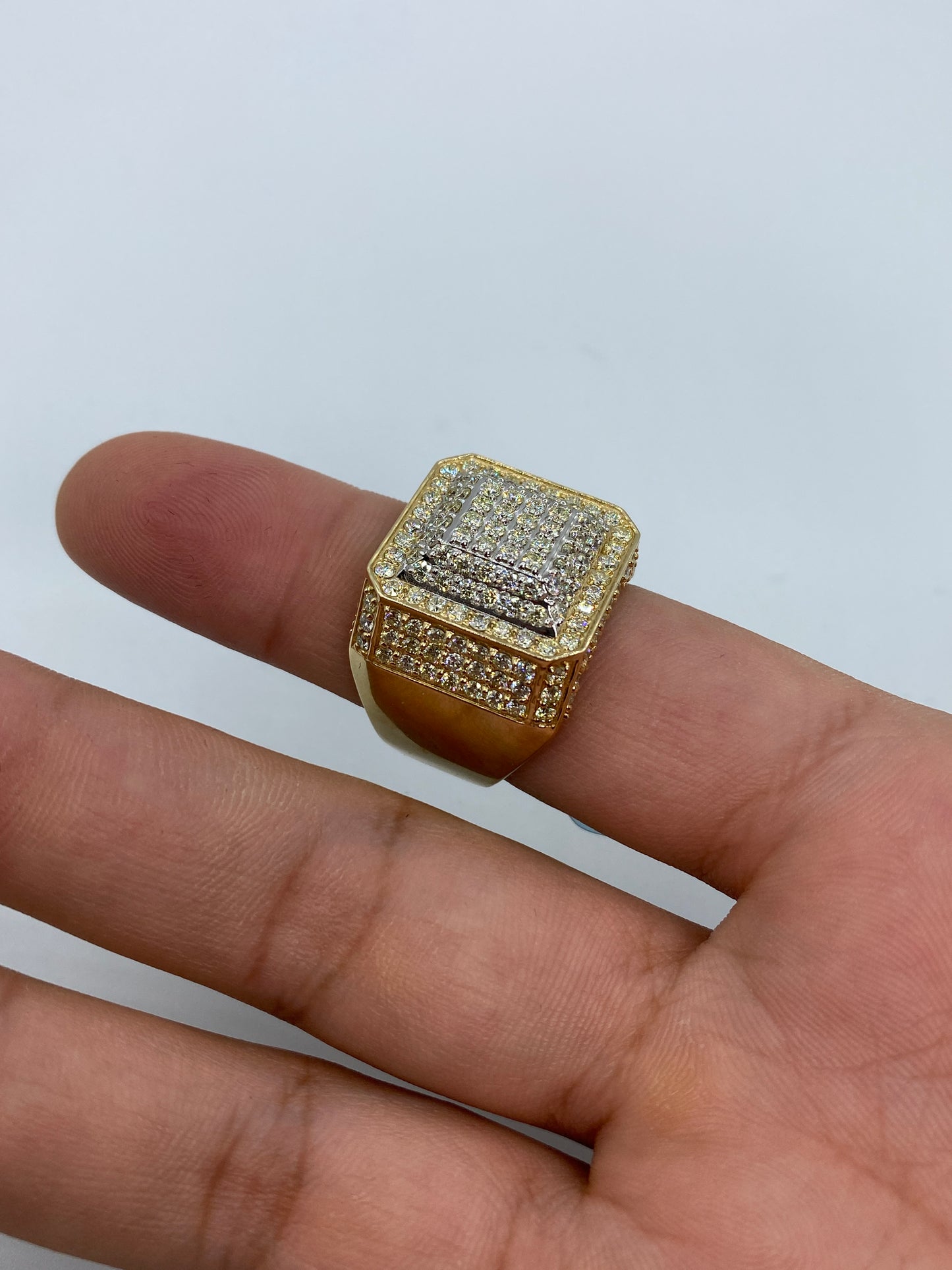 14k Square Titan Ring