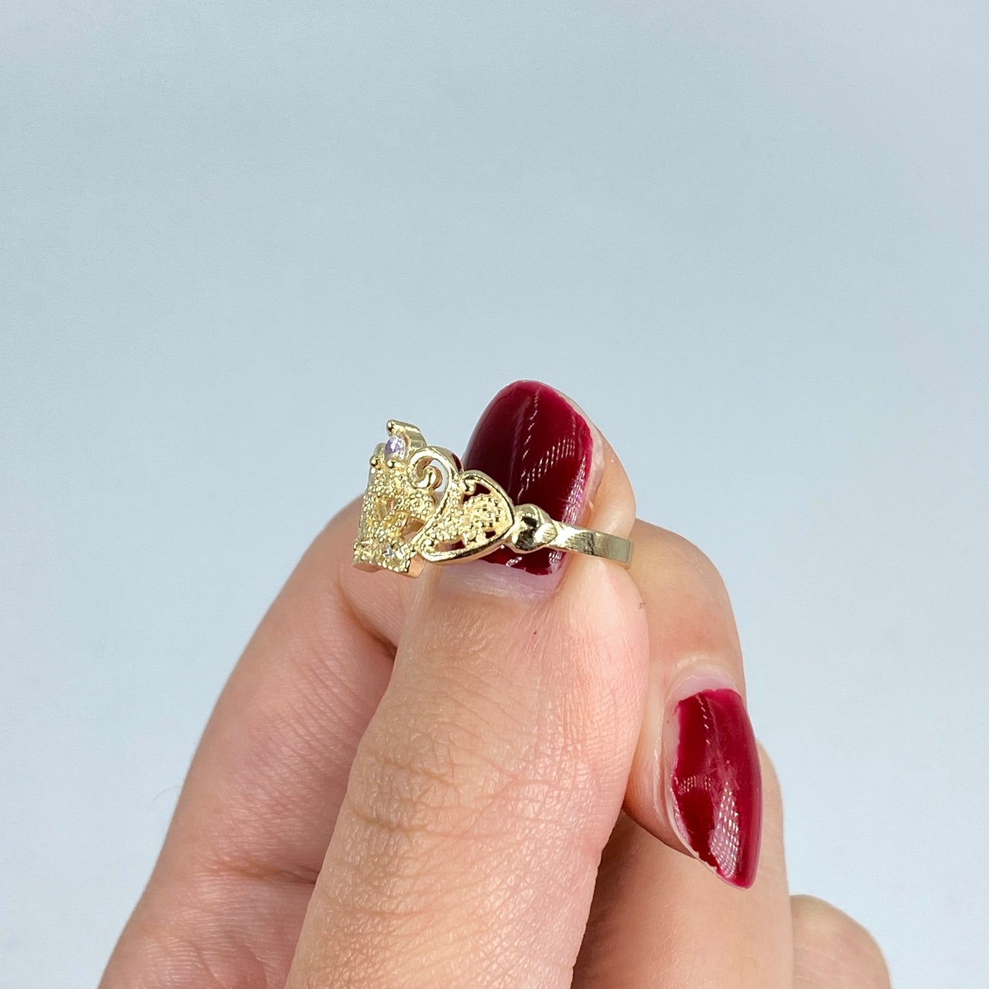 10K Princess Crown Ring