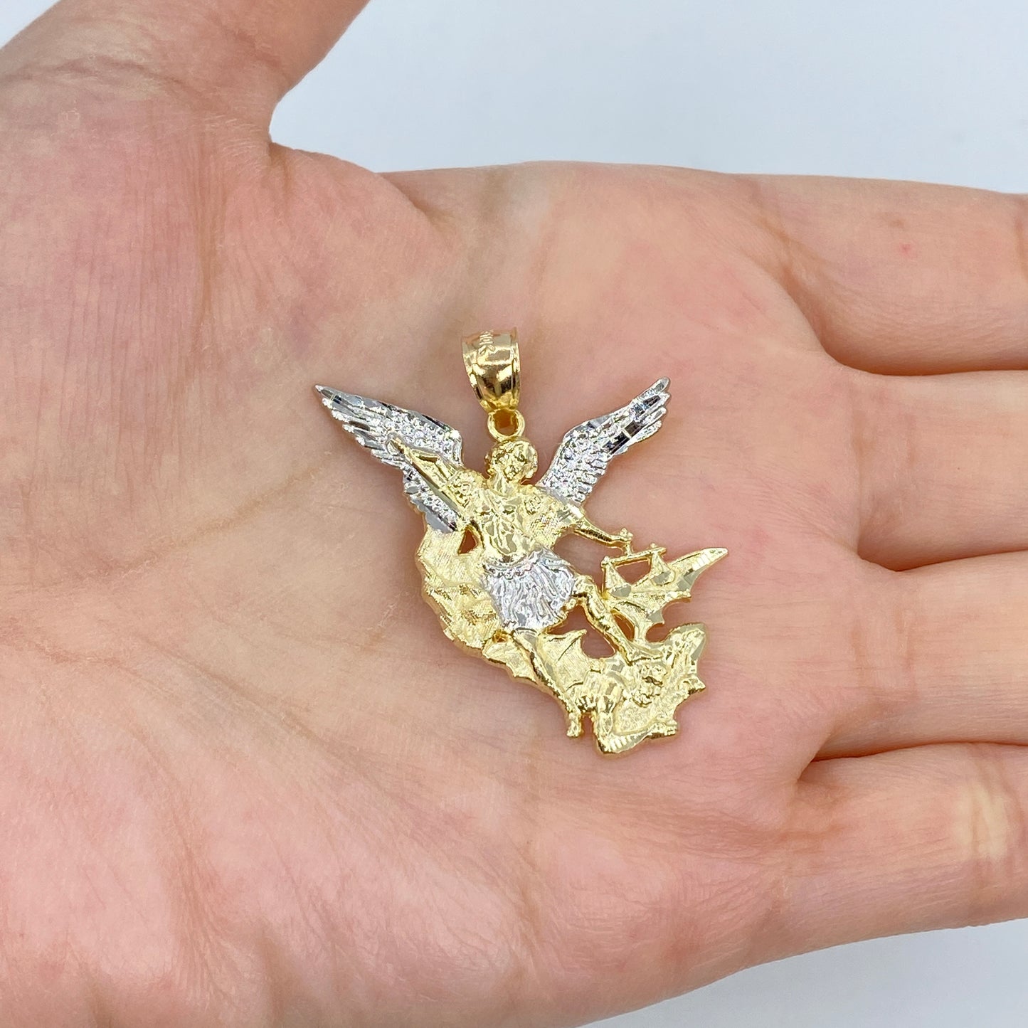 10K Saint Michael Pendant