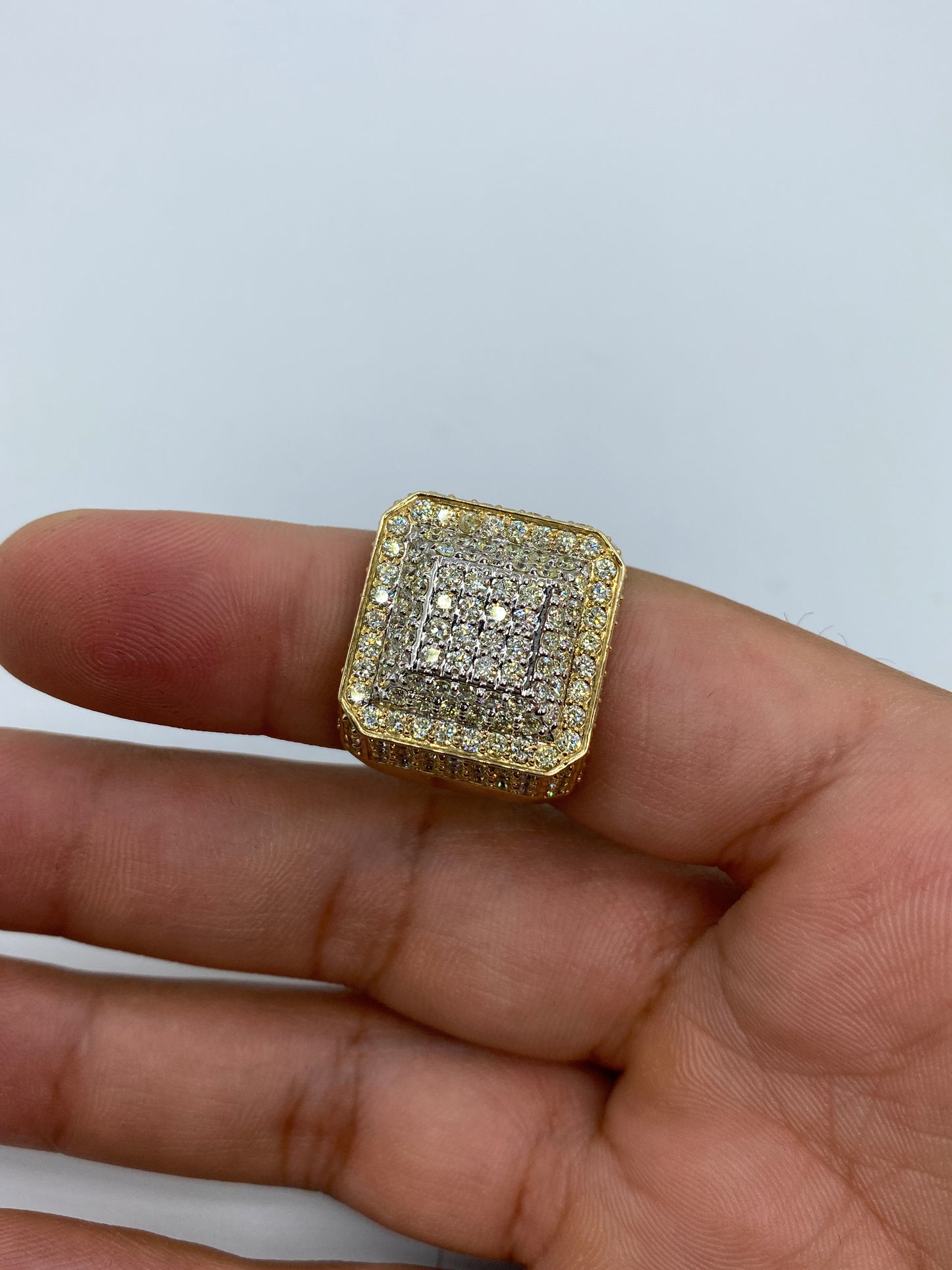14k Square Titan Ring