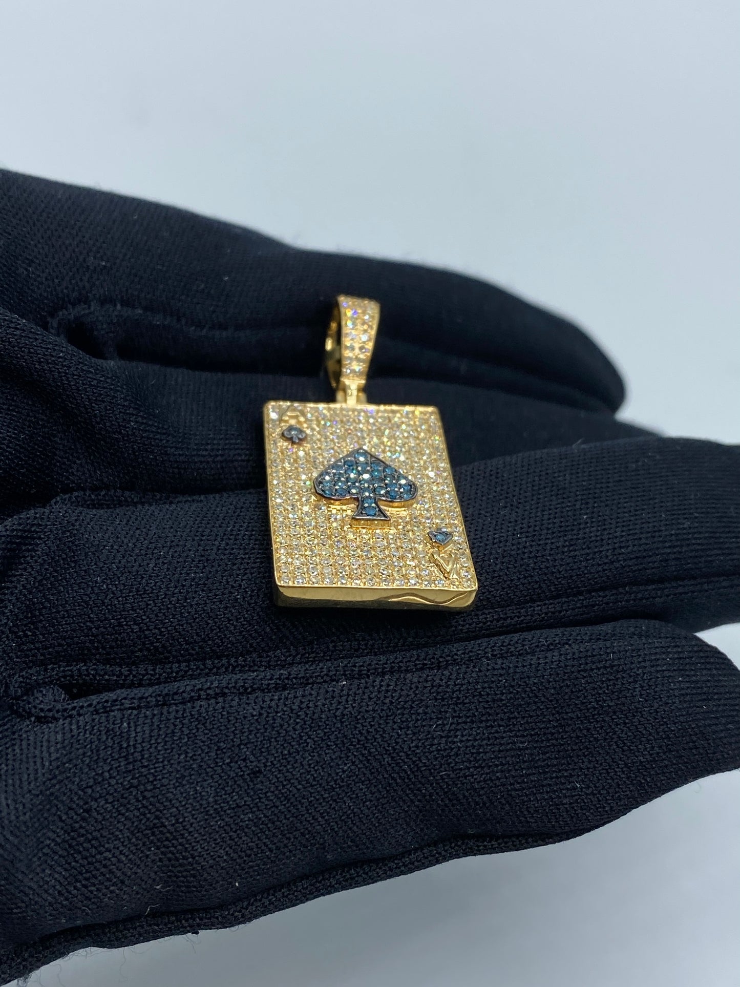 Ace of Spades Playing Card Pendant