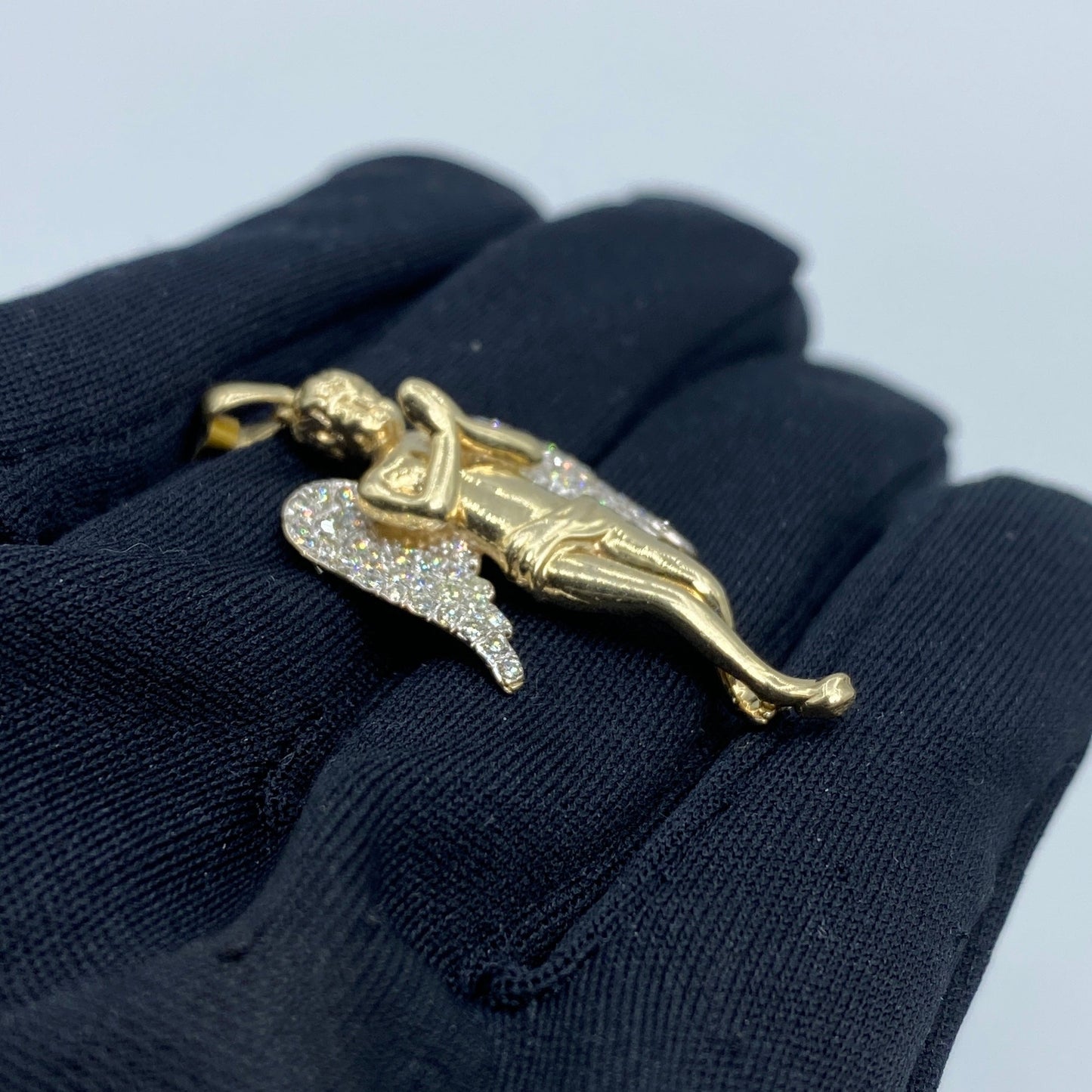 10K Angel Diamond Pendant