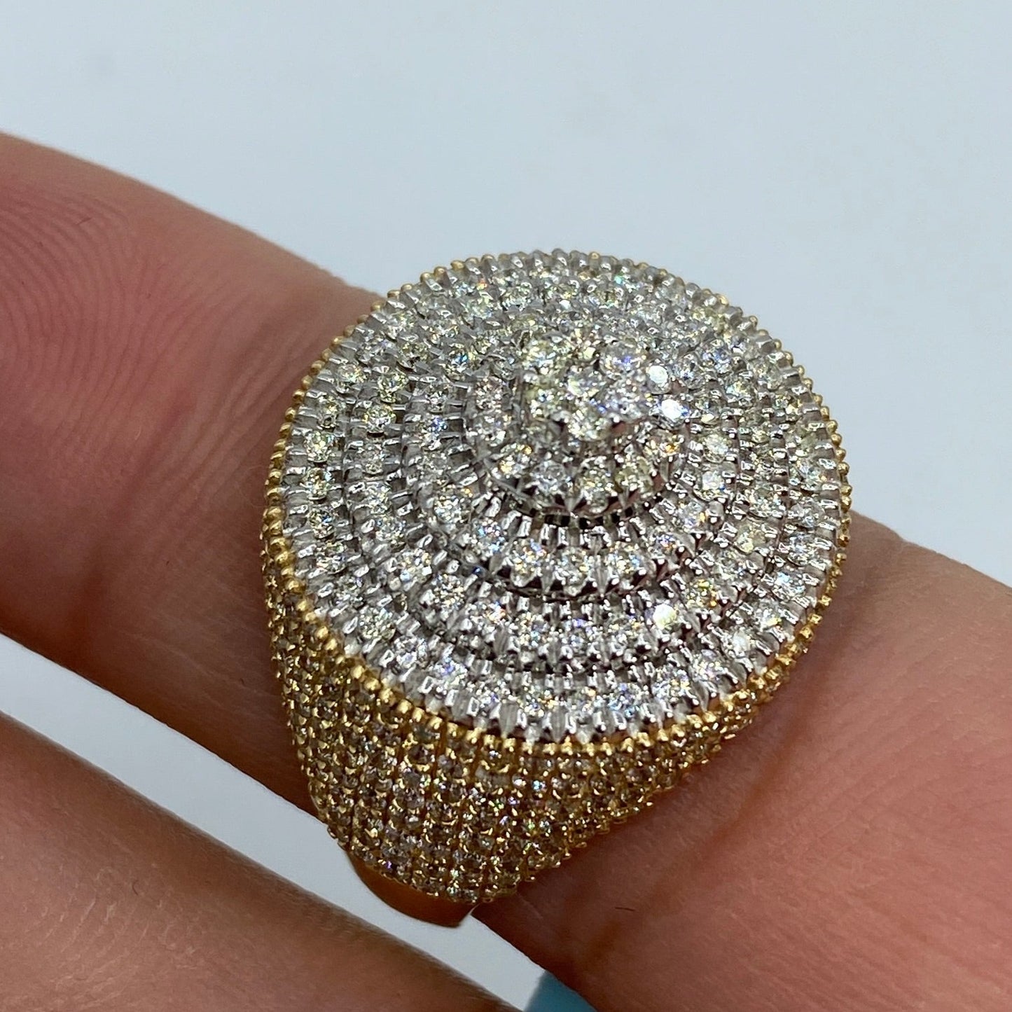 14K Milano Cake Diamond Ring