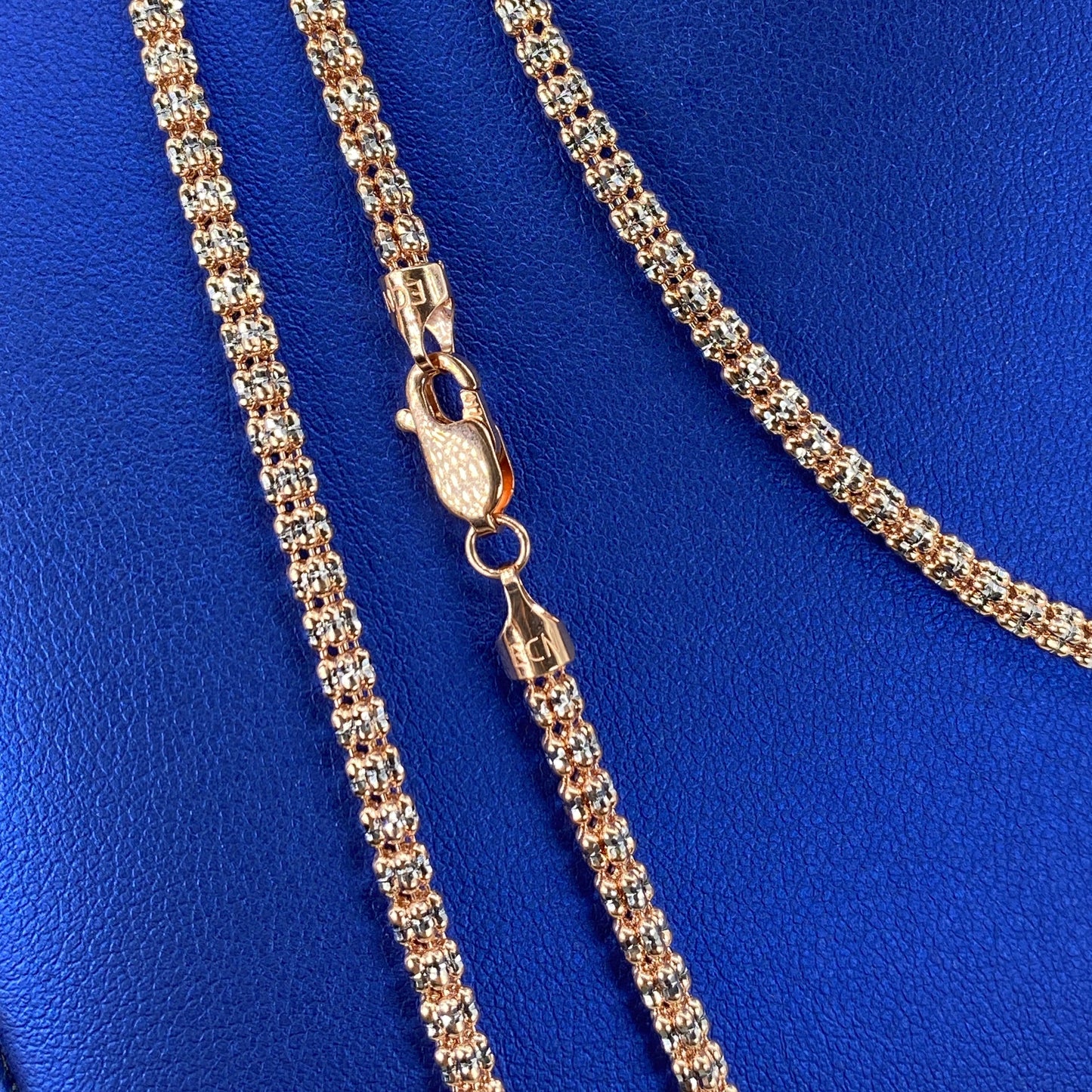 10K 4.1MM Ice Chain in Rose Gold 16-24"
