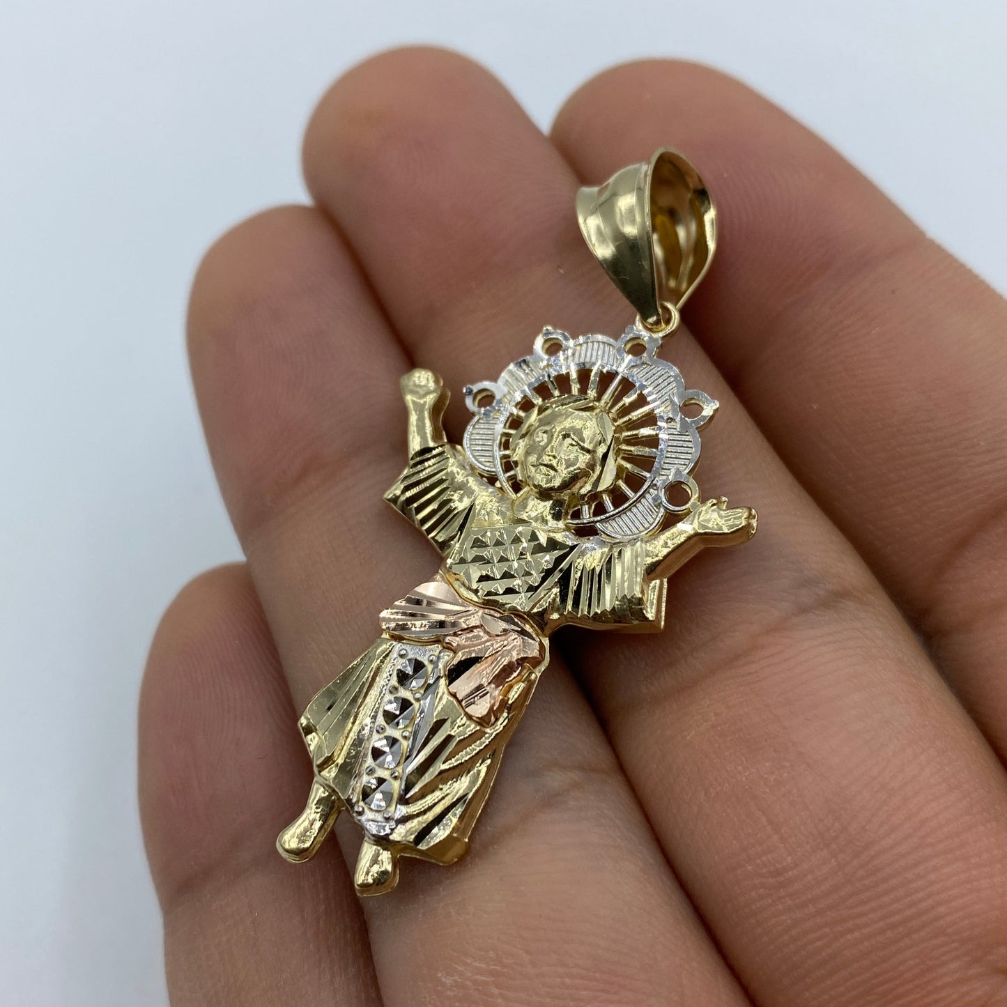 14K Baby Jesus Pendant