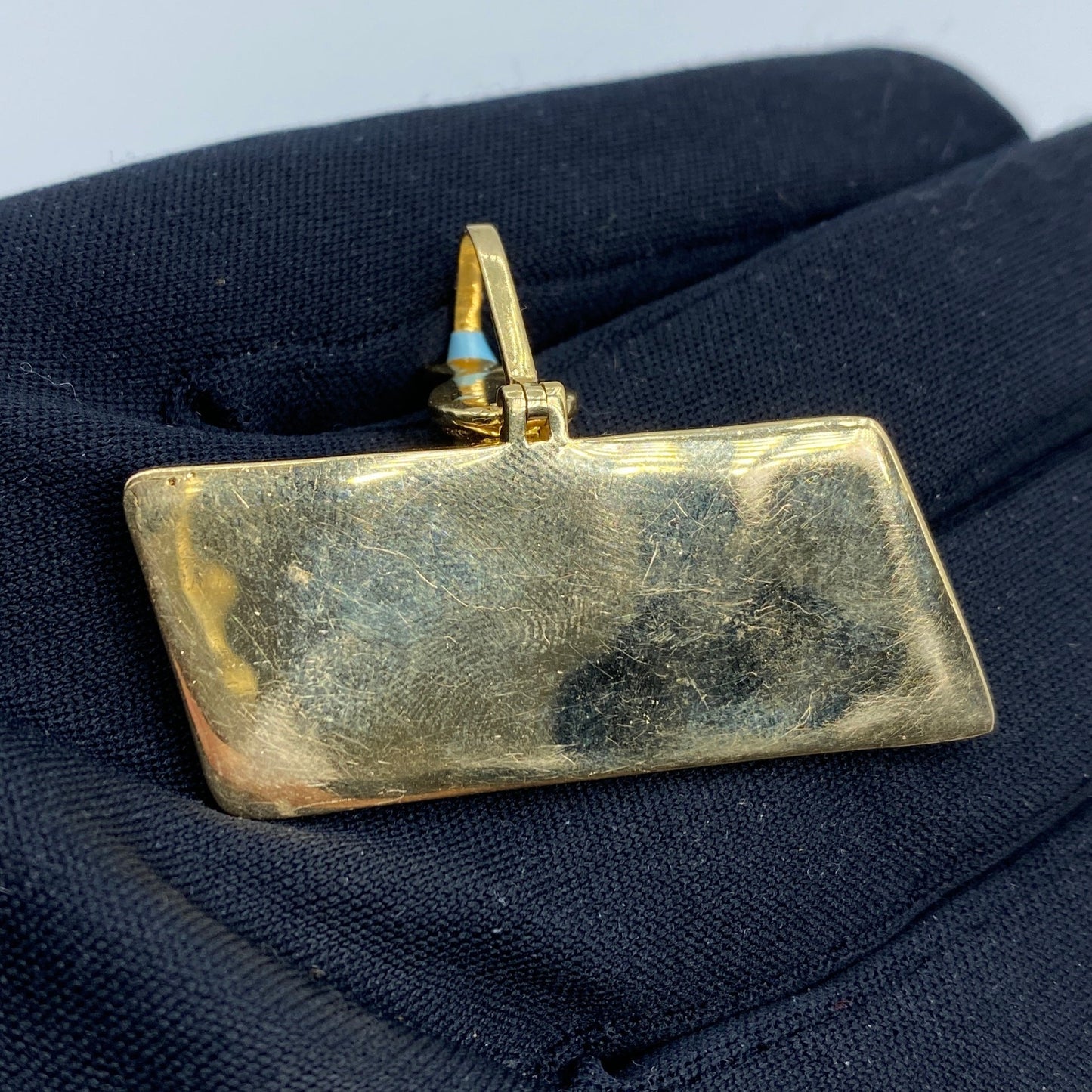 14K ATM Money Diamond Pendant