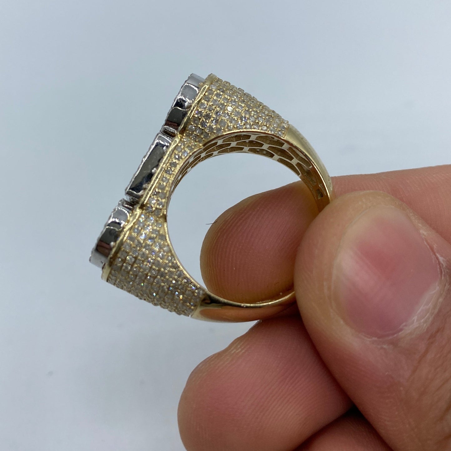 10K/14K CEO Name Plate Diamond Ring