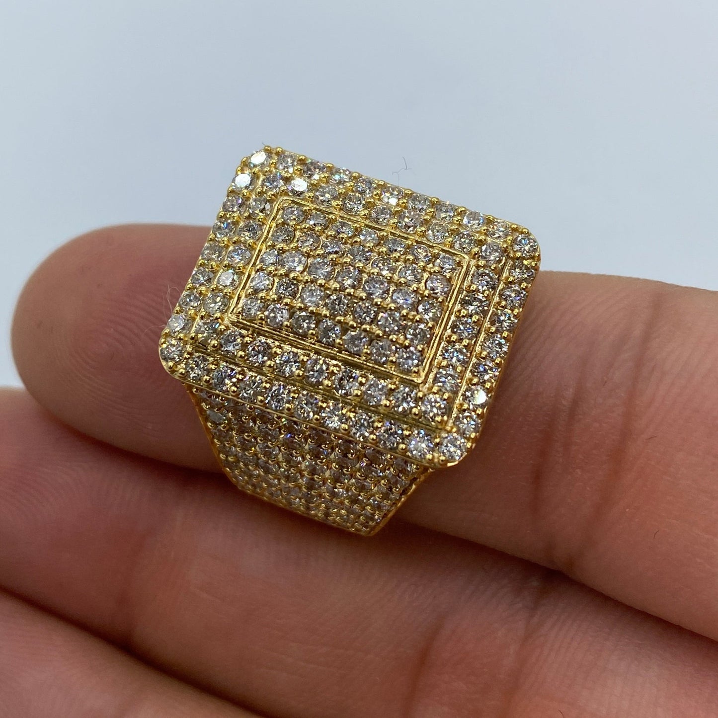 10K Rectangle Aphrodite Diamond Ring