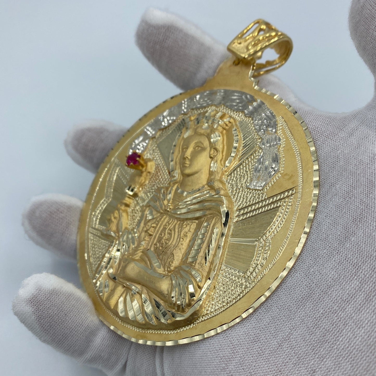 10K Saint Barbara Pendant 4.5"