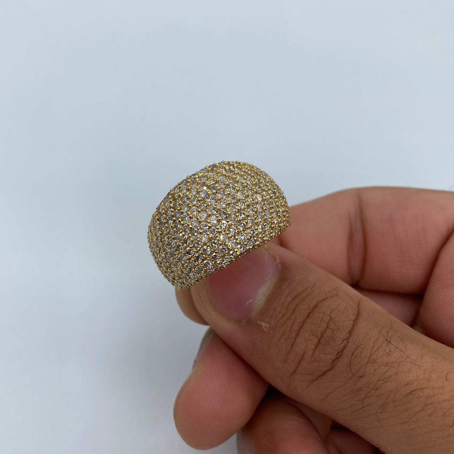 14K Dome Diamond Ring