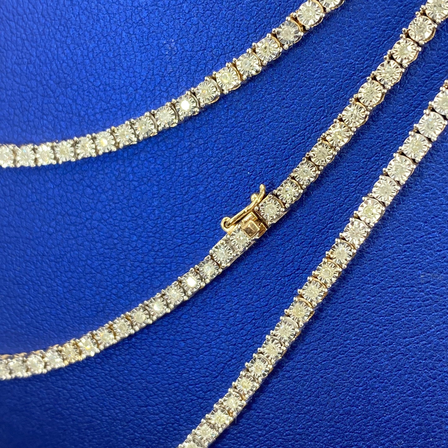 10K Shine Diamond Tennis Chains 16-20"