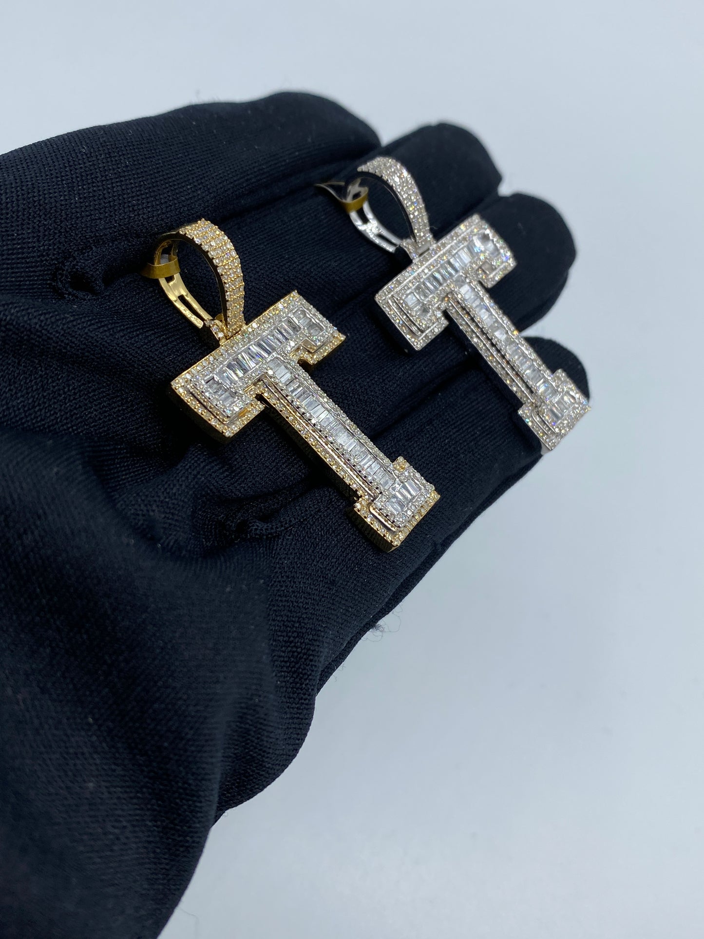 Initial T Baguette Pendant