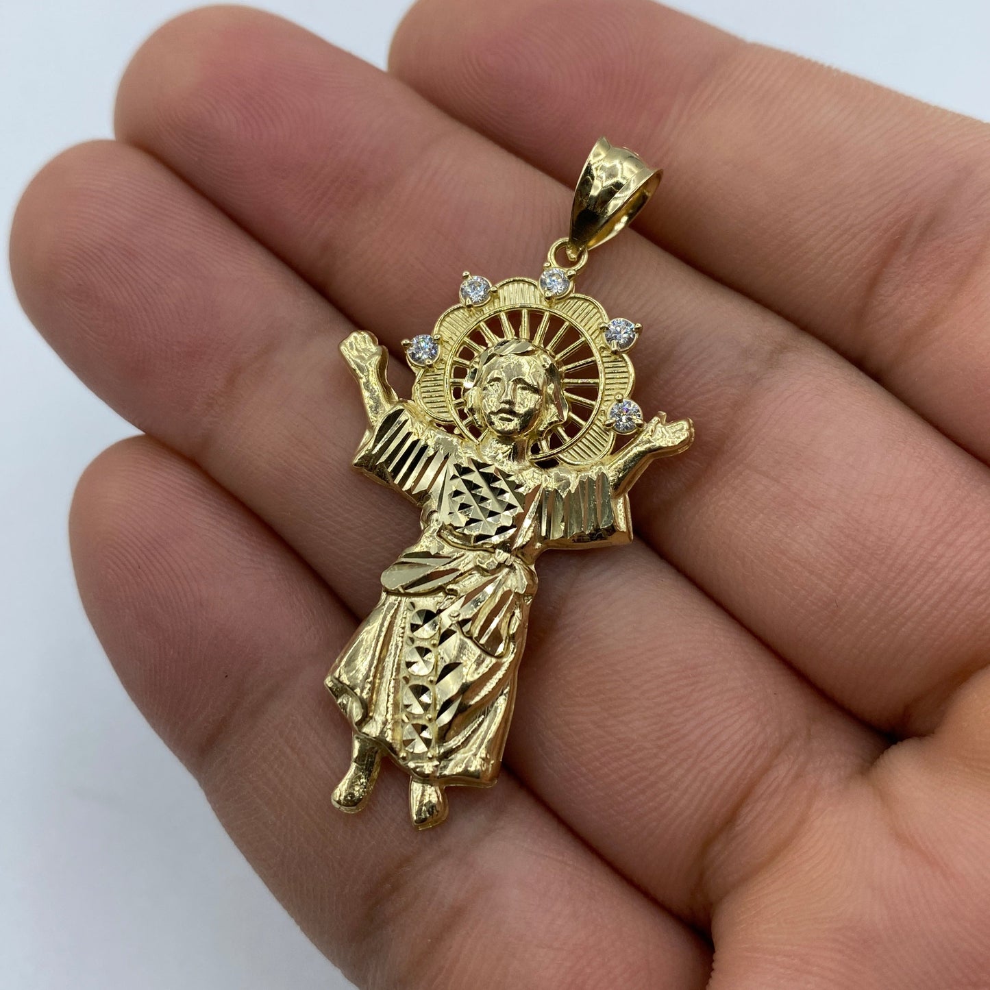 14K Baby Jesus Pendant 1.8"