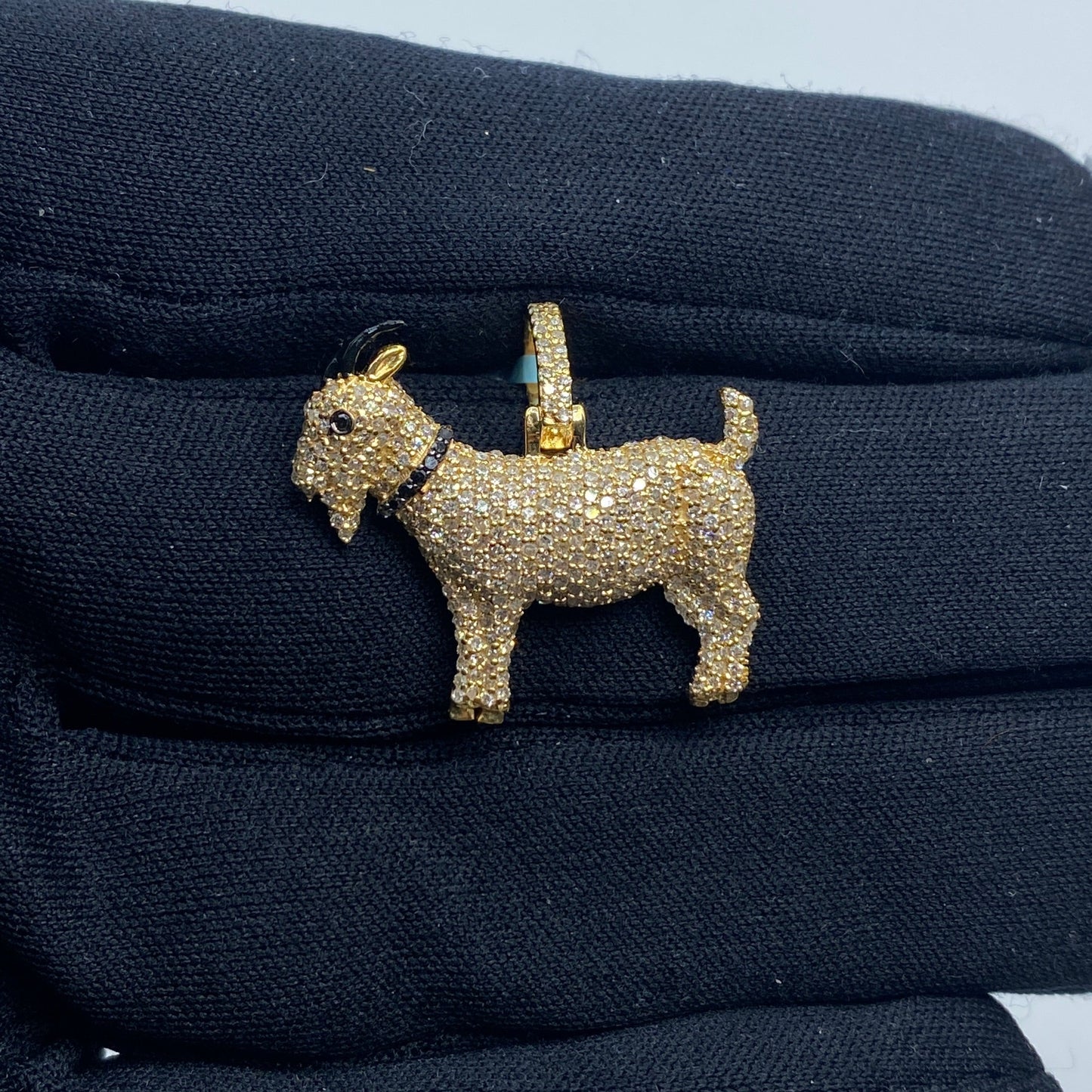 14K Goat Diamond Pendant