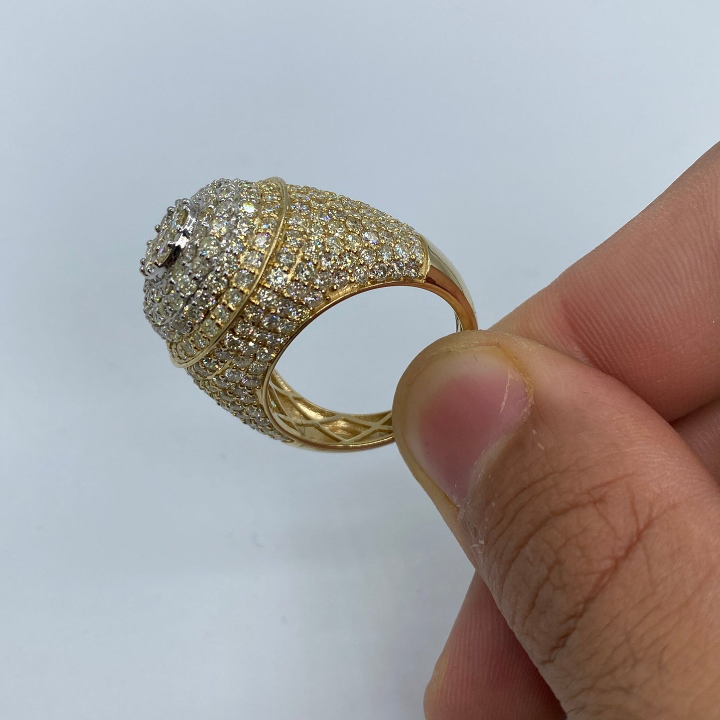14K Circle King Diamond Ring