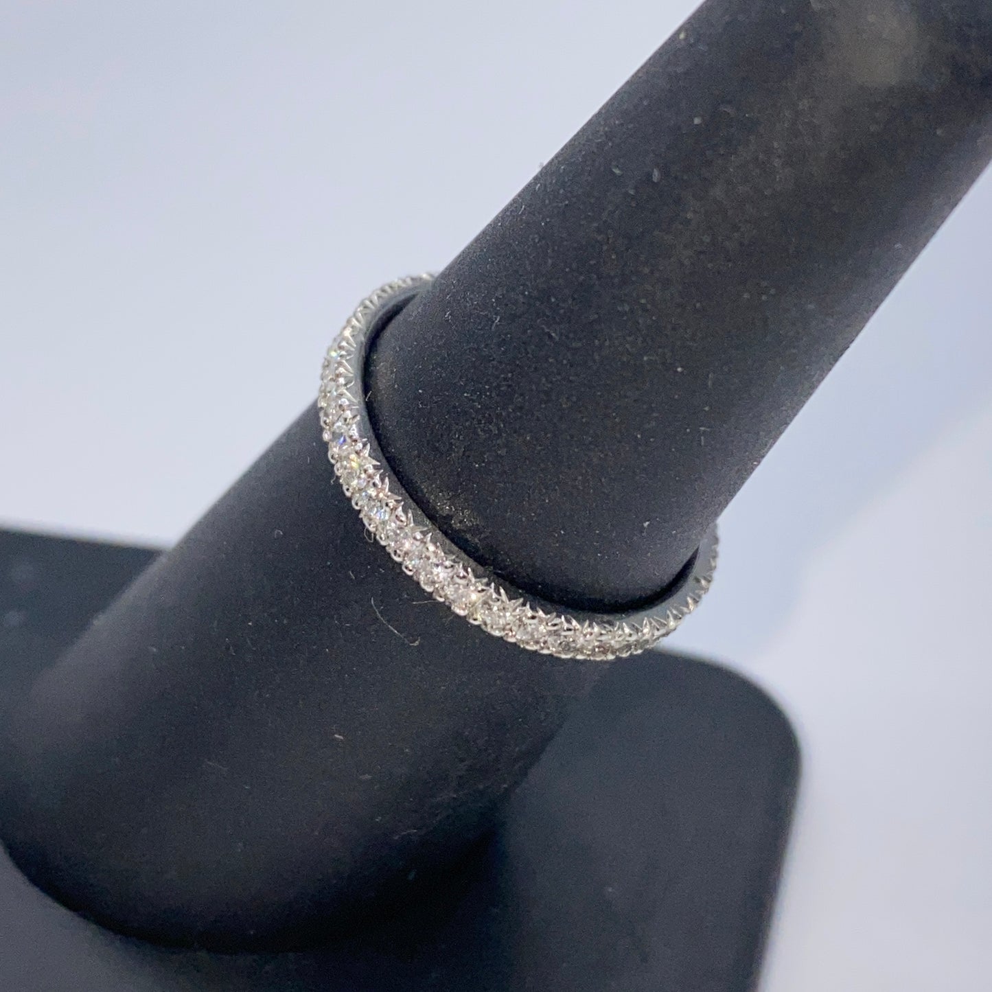 2.2MM Platinum Infinity Band Diamond Ring