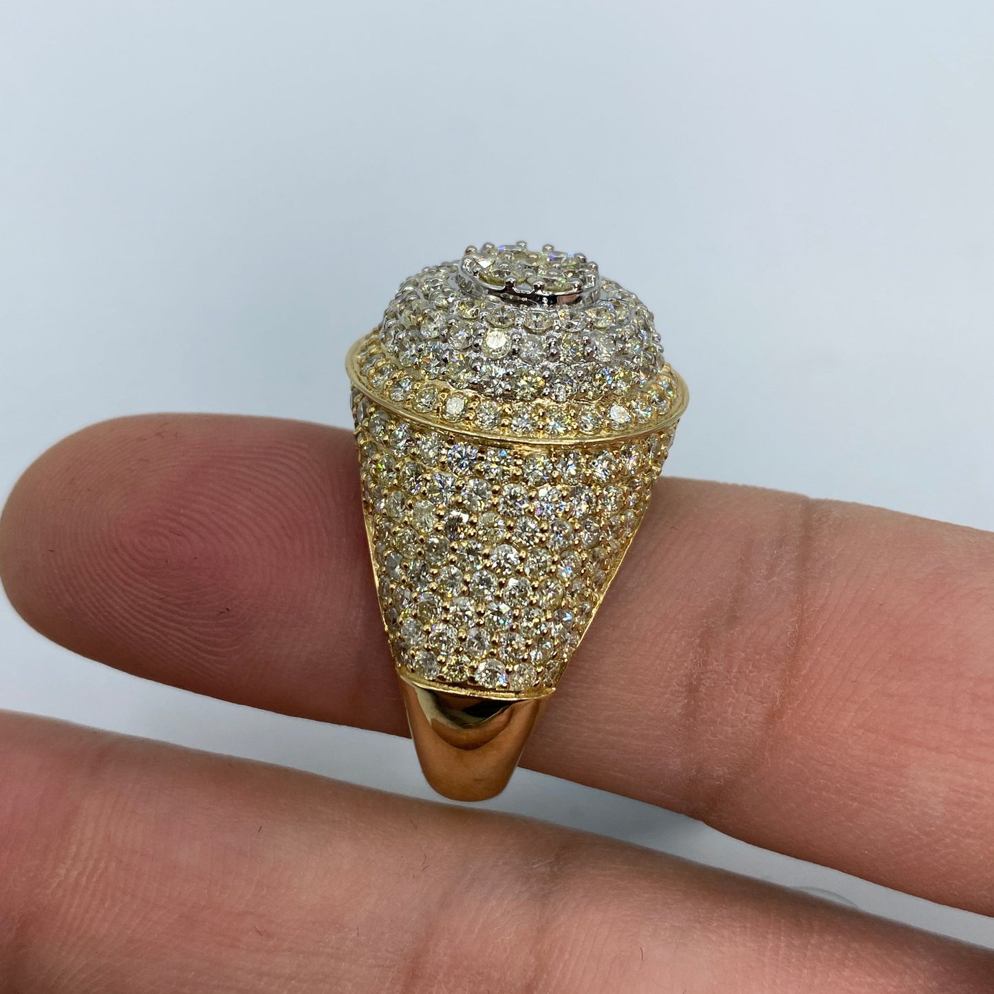 14K Circle King Diamond Ring