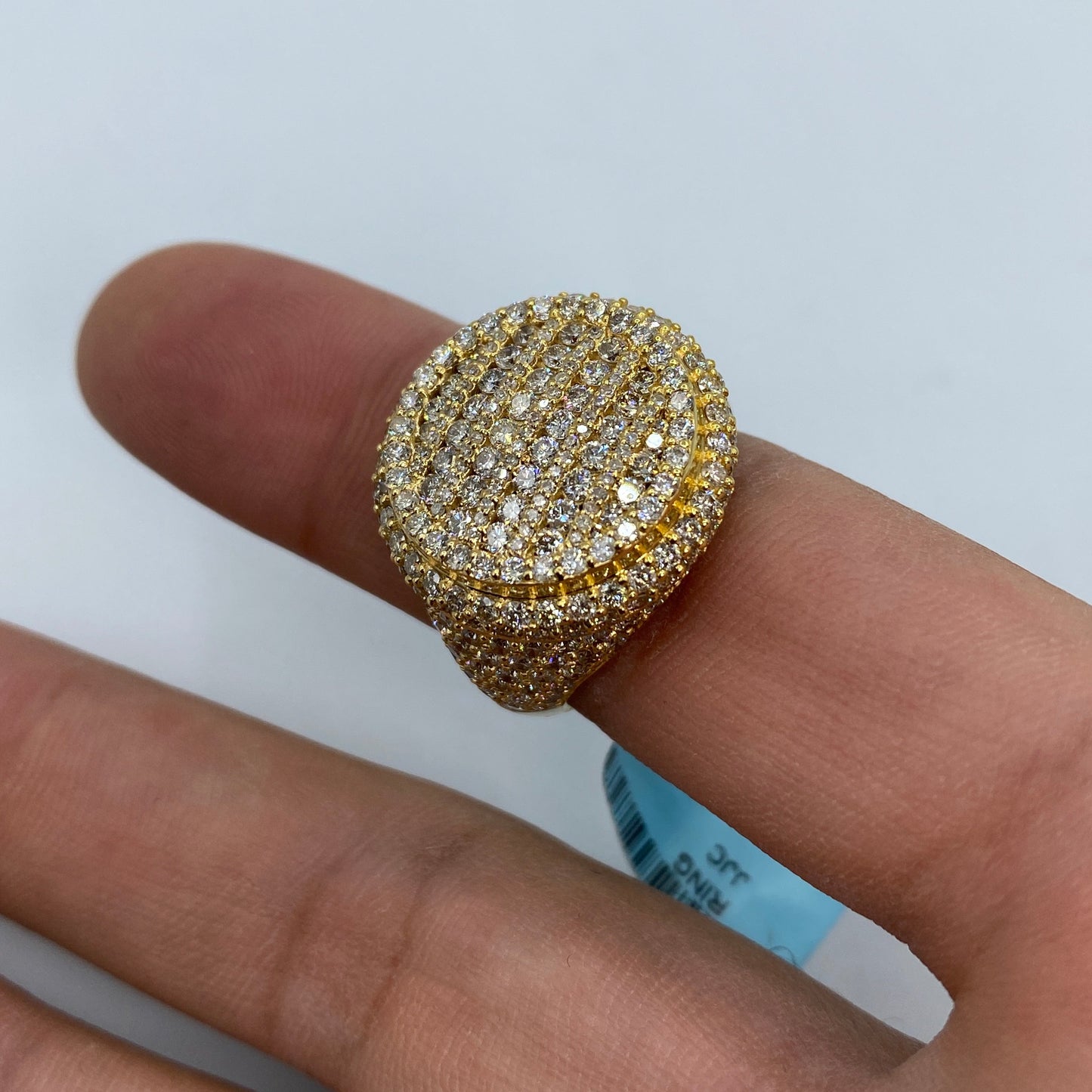 14K Circle Diamond Ring