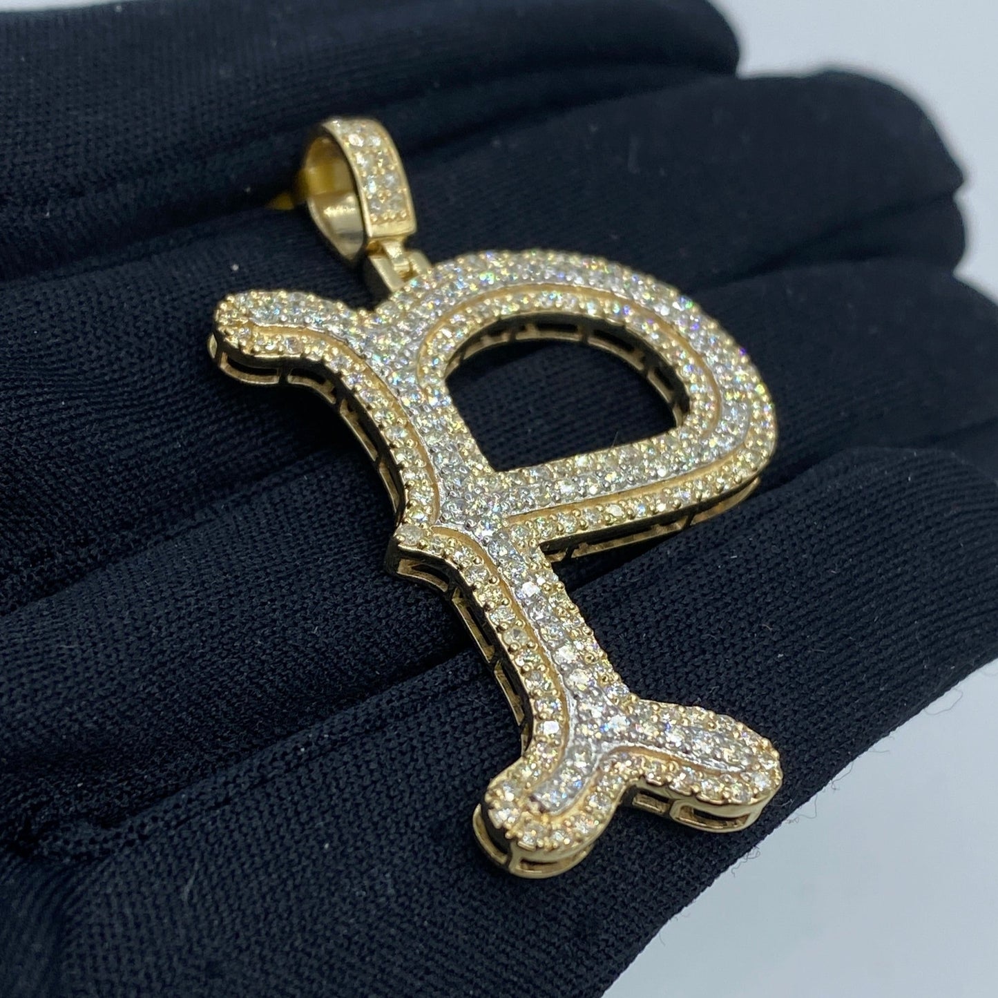 Initial P Old English Pendant