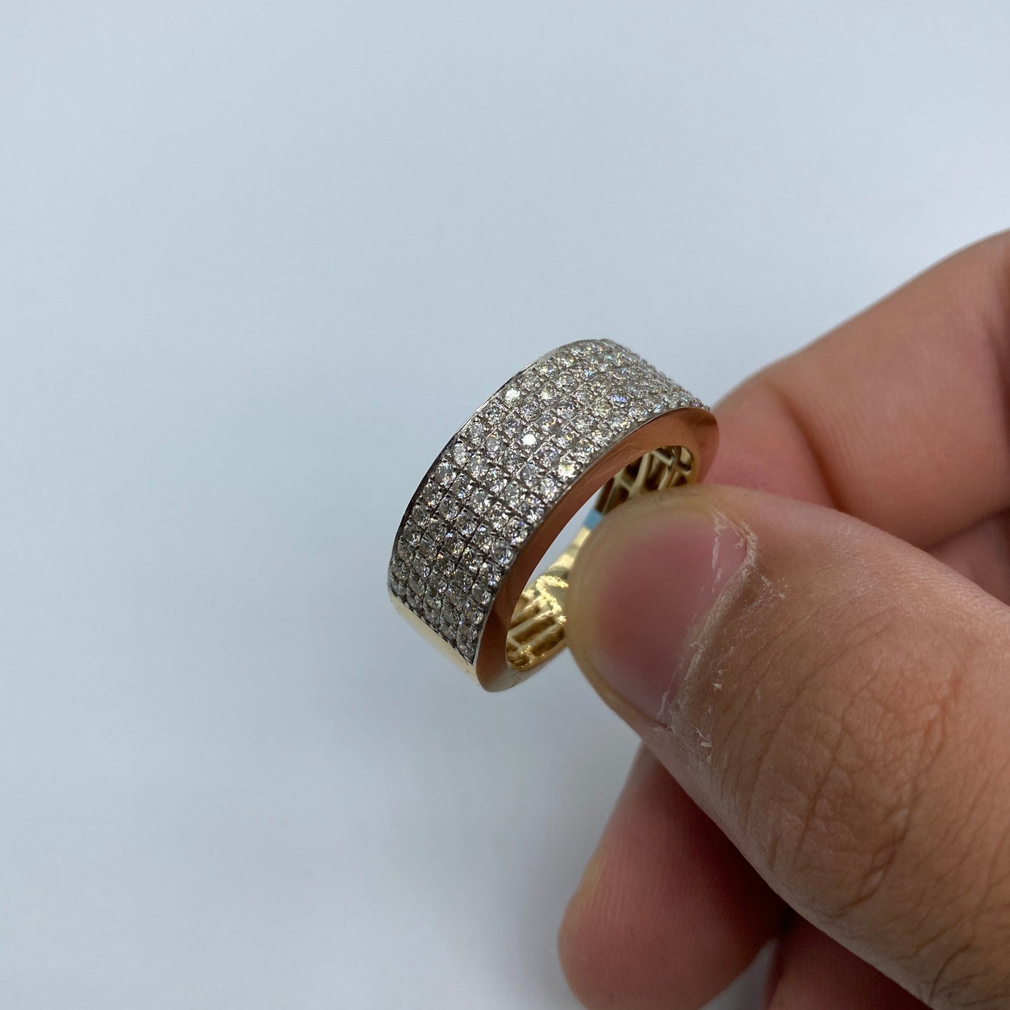 14K Iced-Out Diamond Band 1.8ct