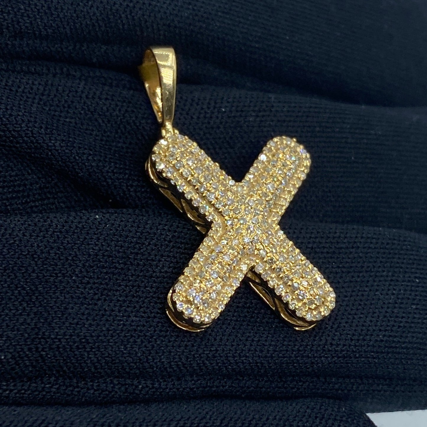 Initial X Bubble Pendant
