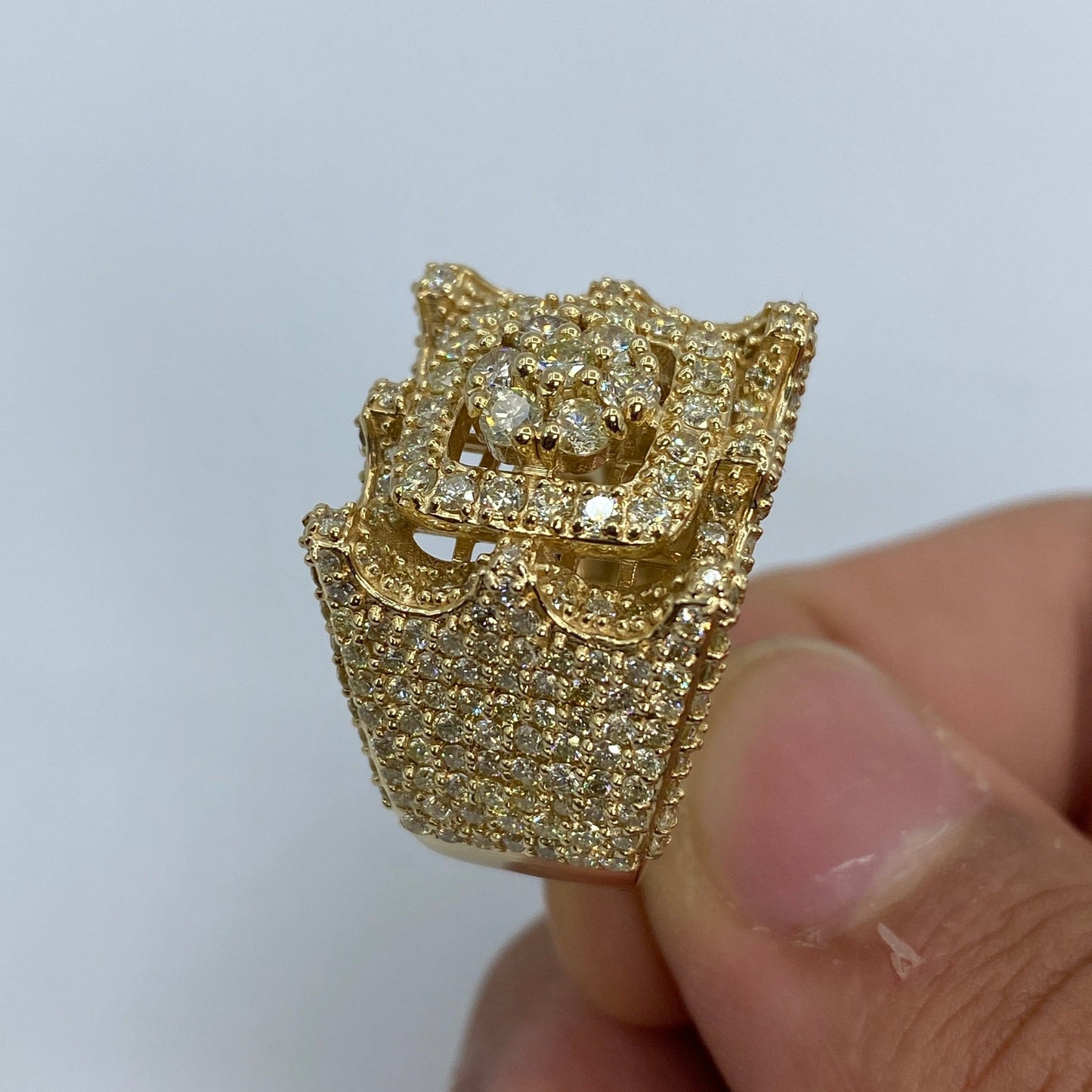 14K Tower Diamond Ring
