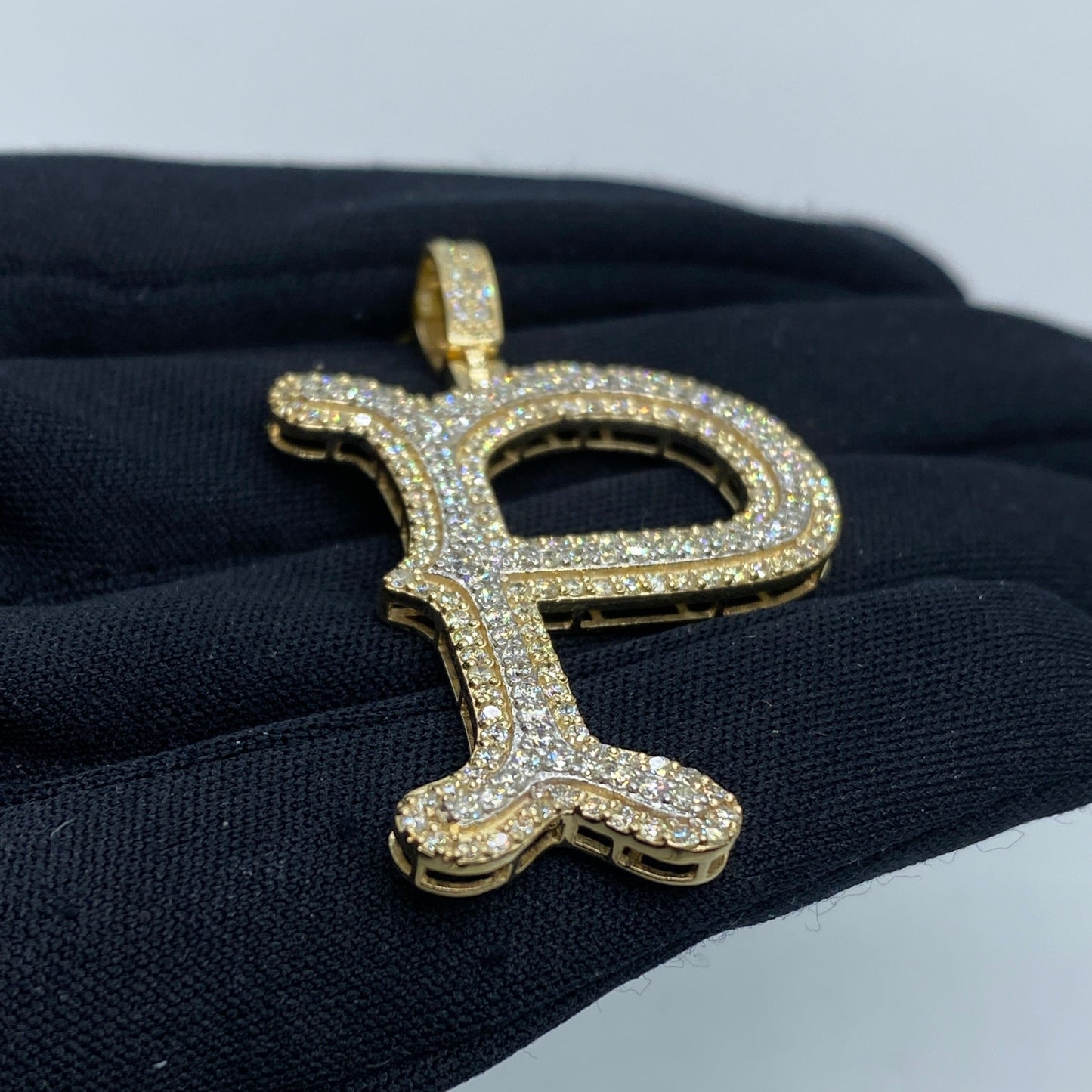 Initial P Old English Pendant