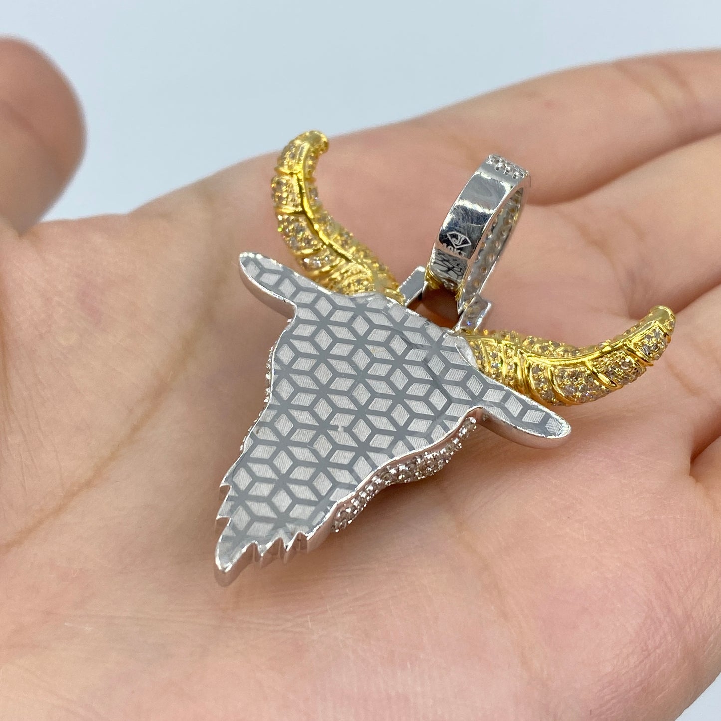 10K GOAT Diamond Pendant
