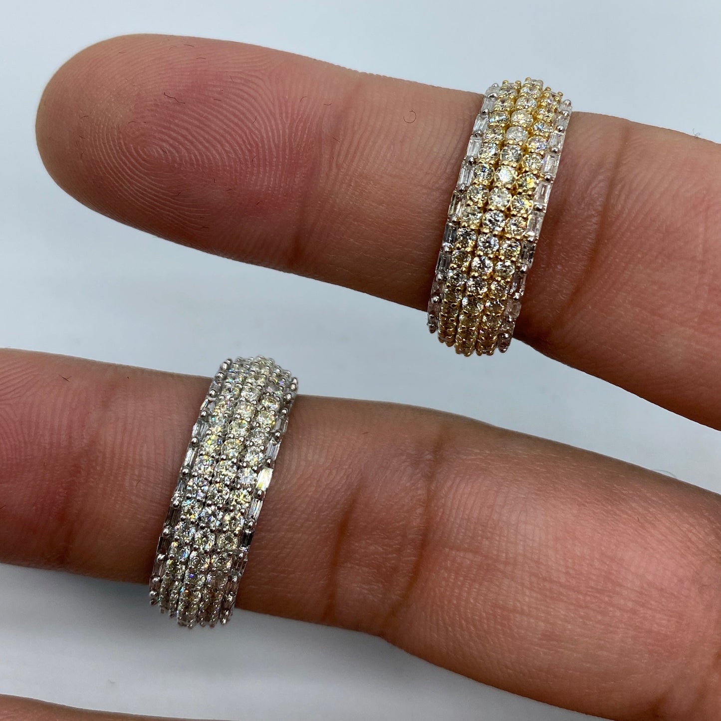 14K Diamond Baguette California Ring