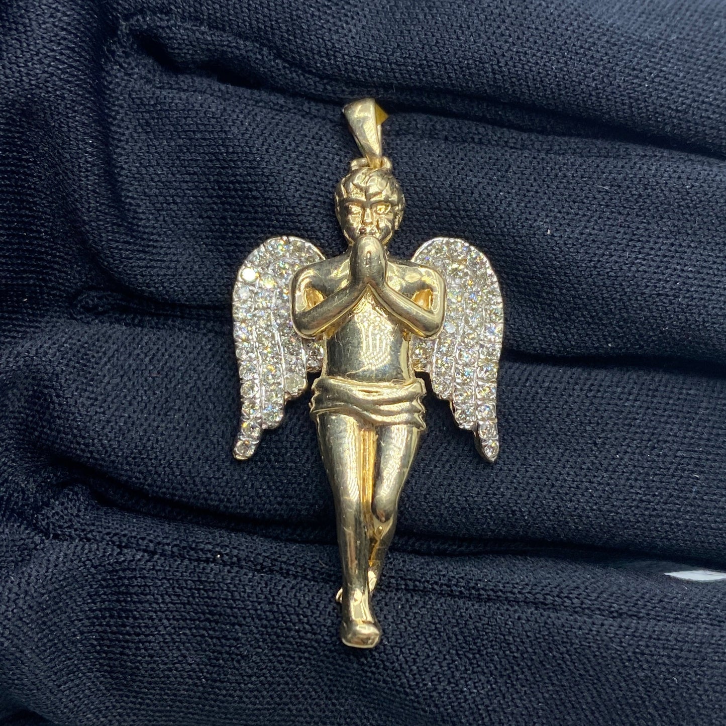 10K Angel Diamond Pendant