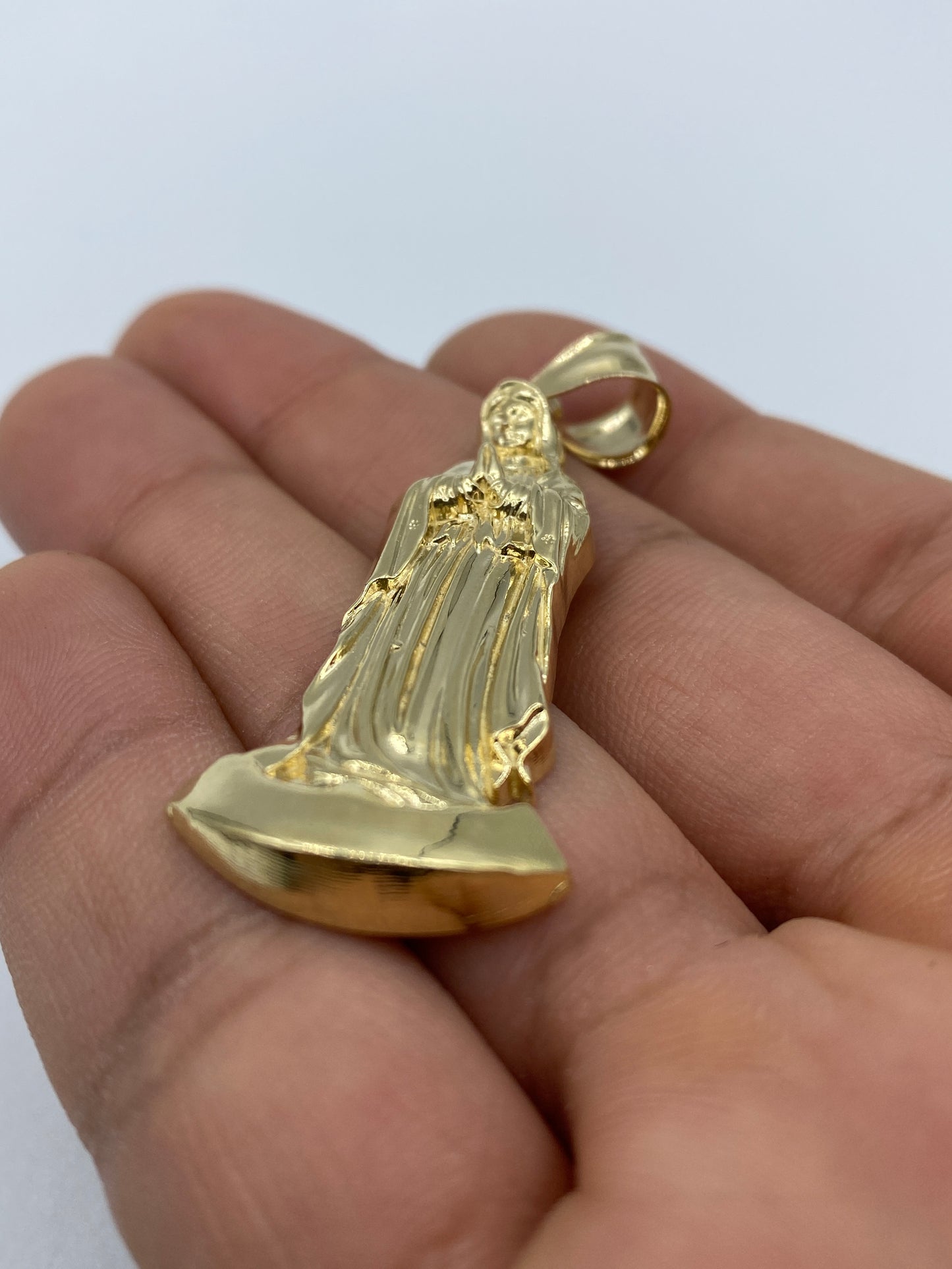 14K Virgin Mary Pendant
