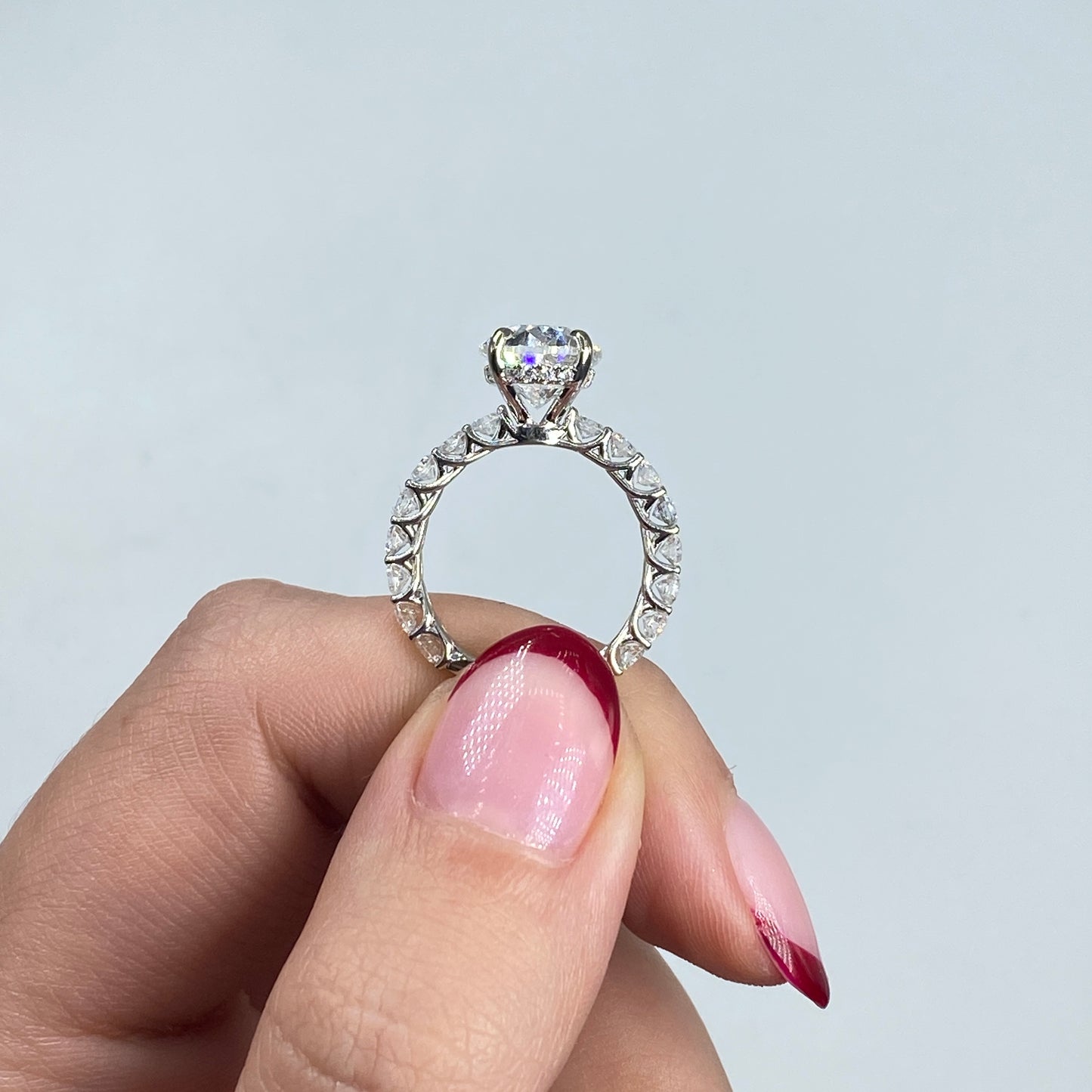Custom 18K Luxe Joy Oval Diamond Engagement Ring