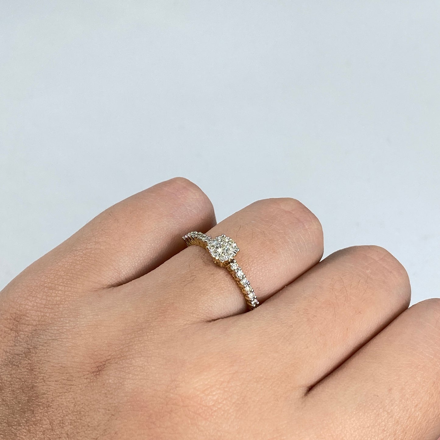 14K Diamond Cherish Engagement Ring