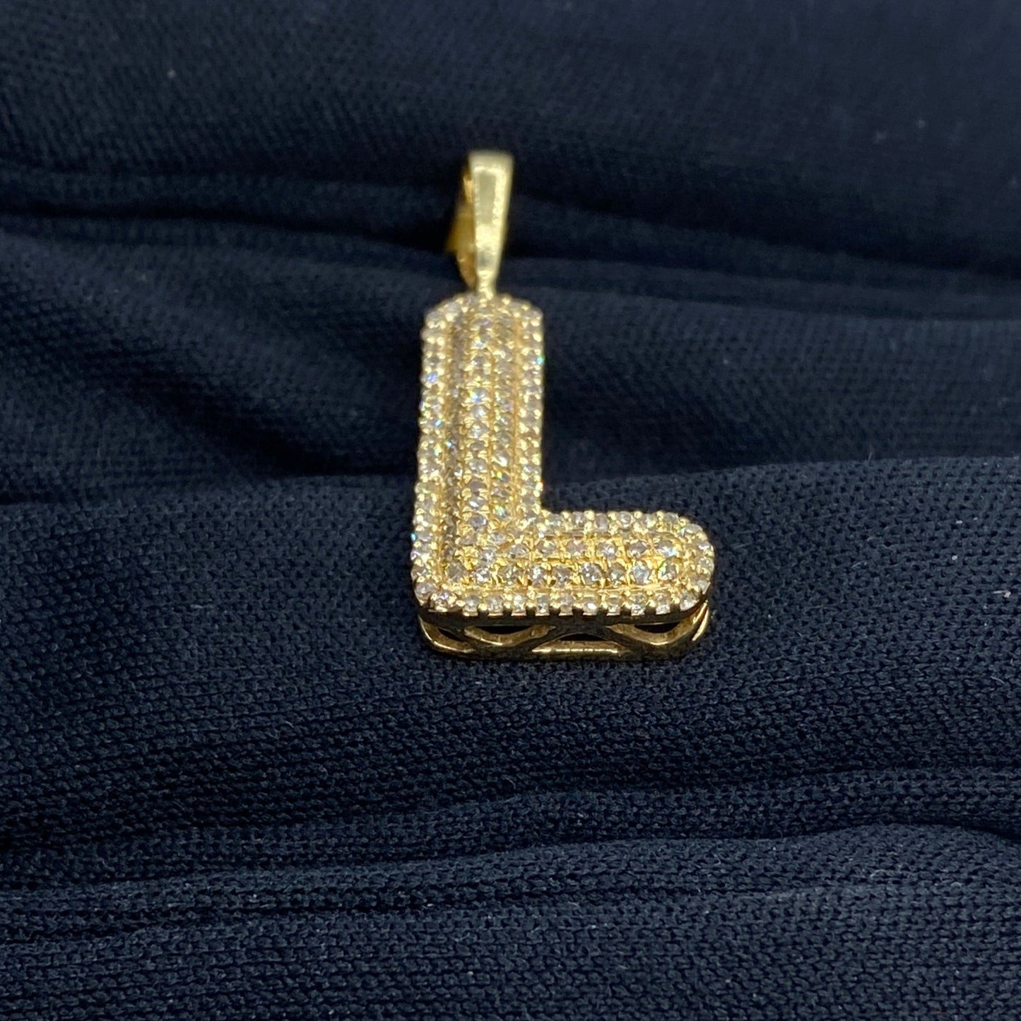 Initial L Bubble Pendant