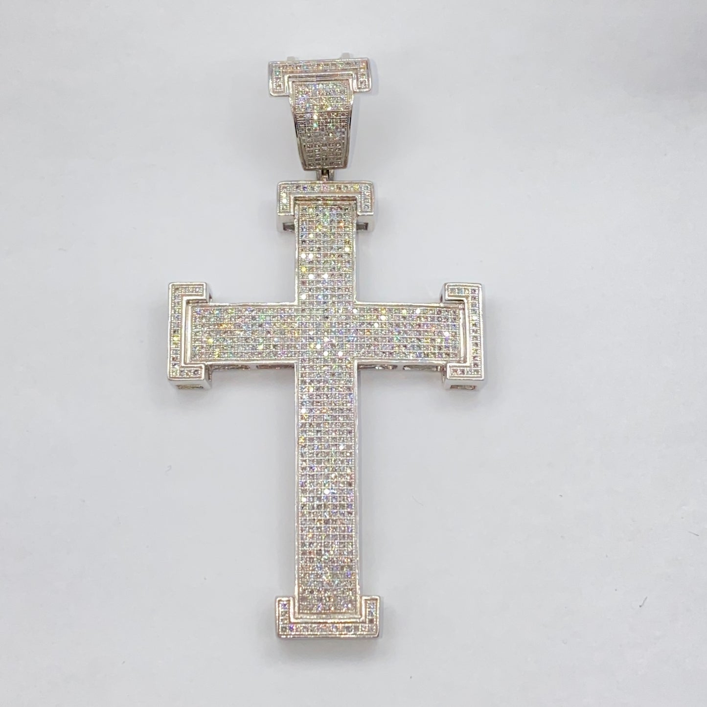 10K Virtue Cross Diamond Pendant
