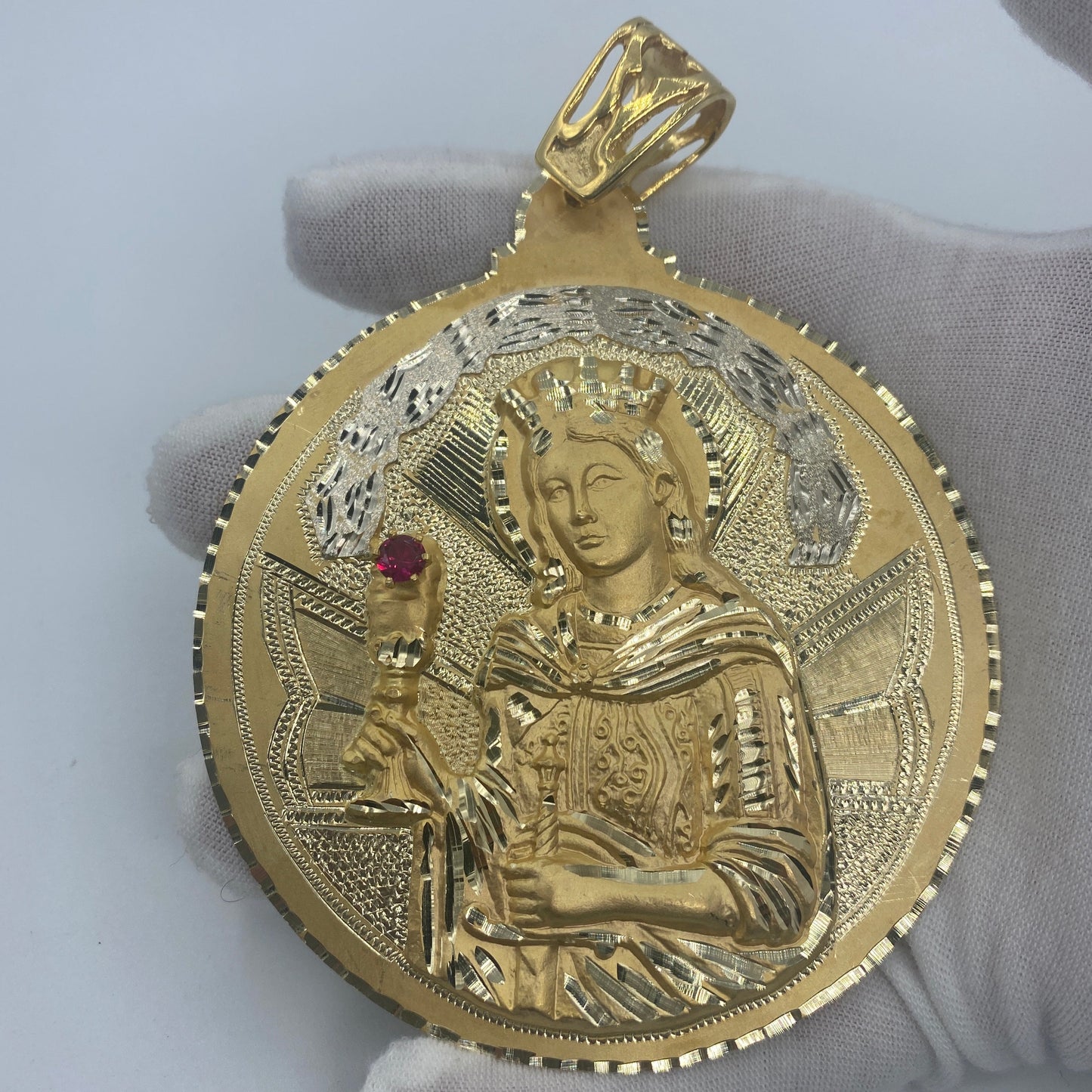10K Saint Barbara Pendant 4.5"