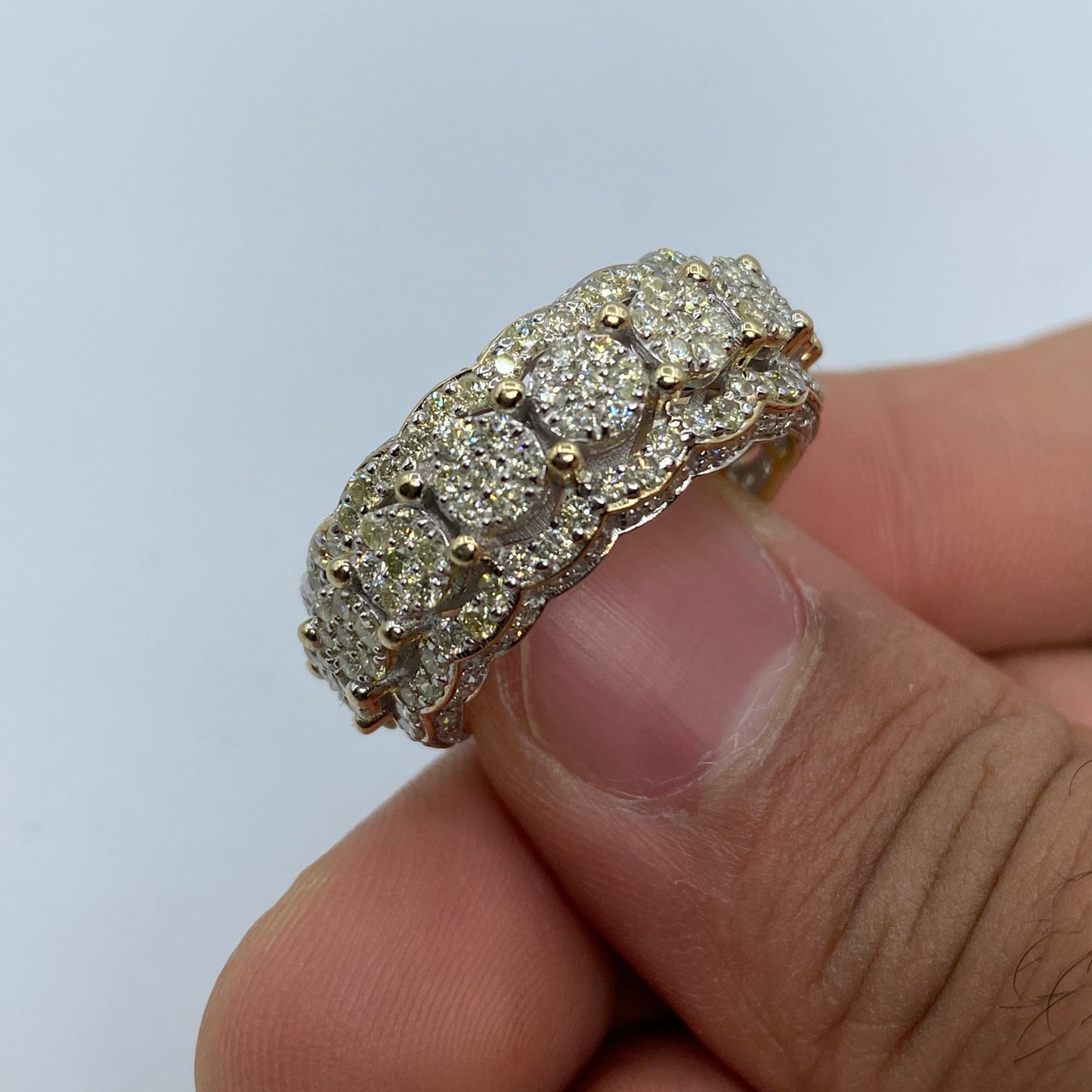 10K Eternity Diamond Ring