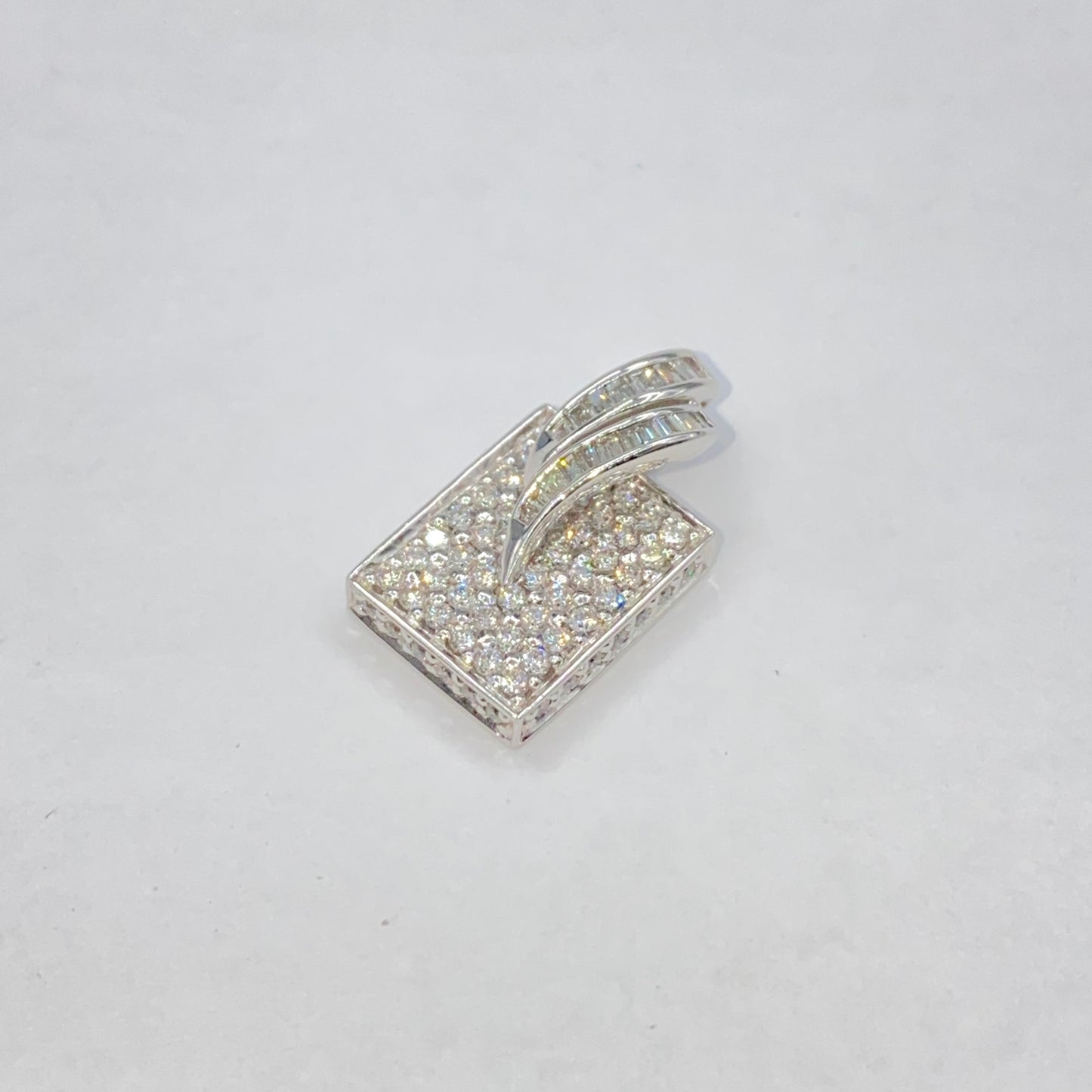 10K Icy Tag Diamond Pendant