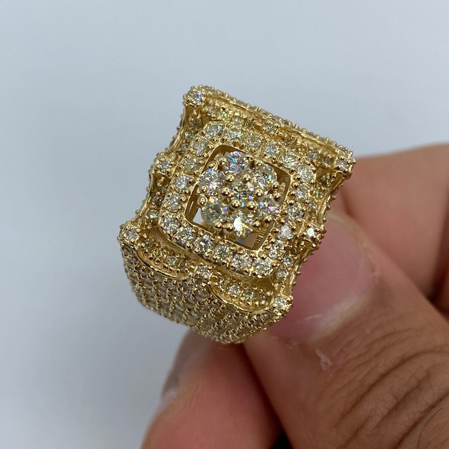 14K Tower Diamond Ring