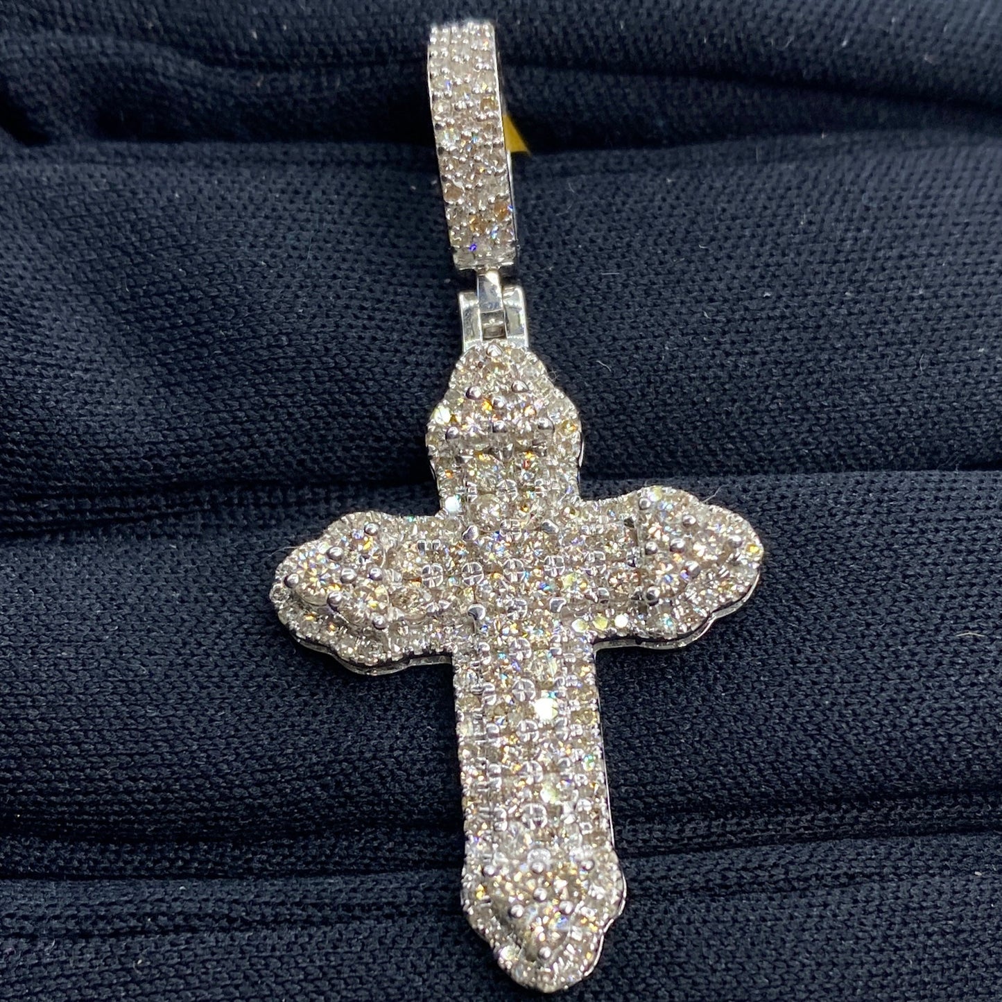 10K Passion Cross Diamond Pendant