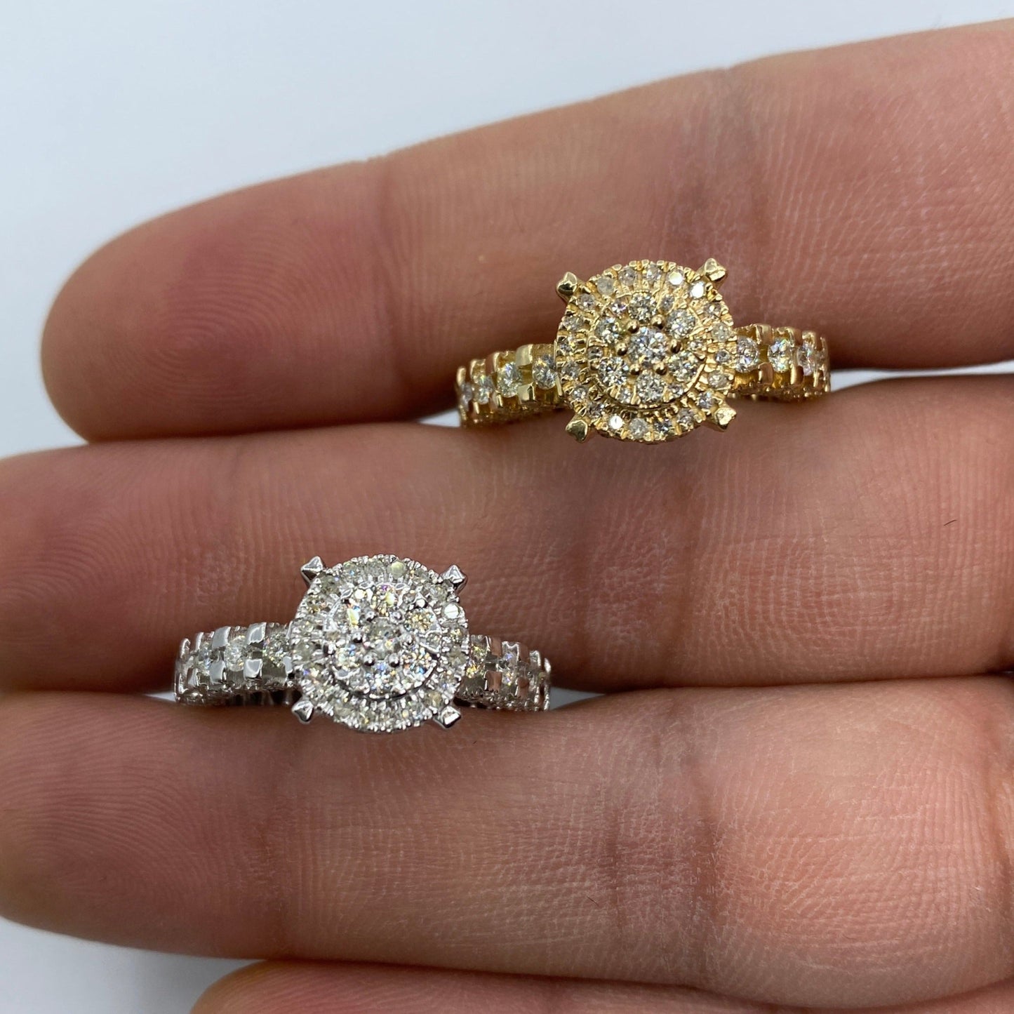 14K Jumbo Diamond Engagement Ring