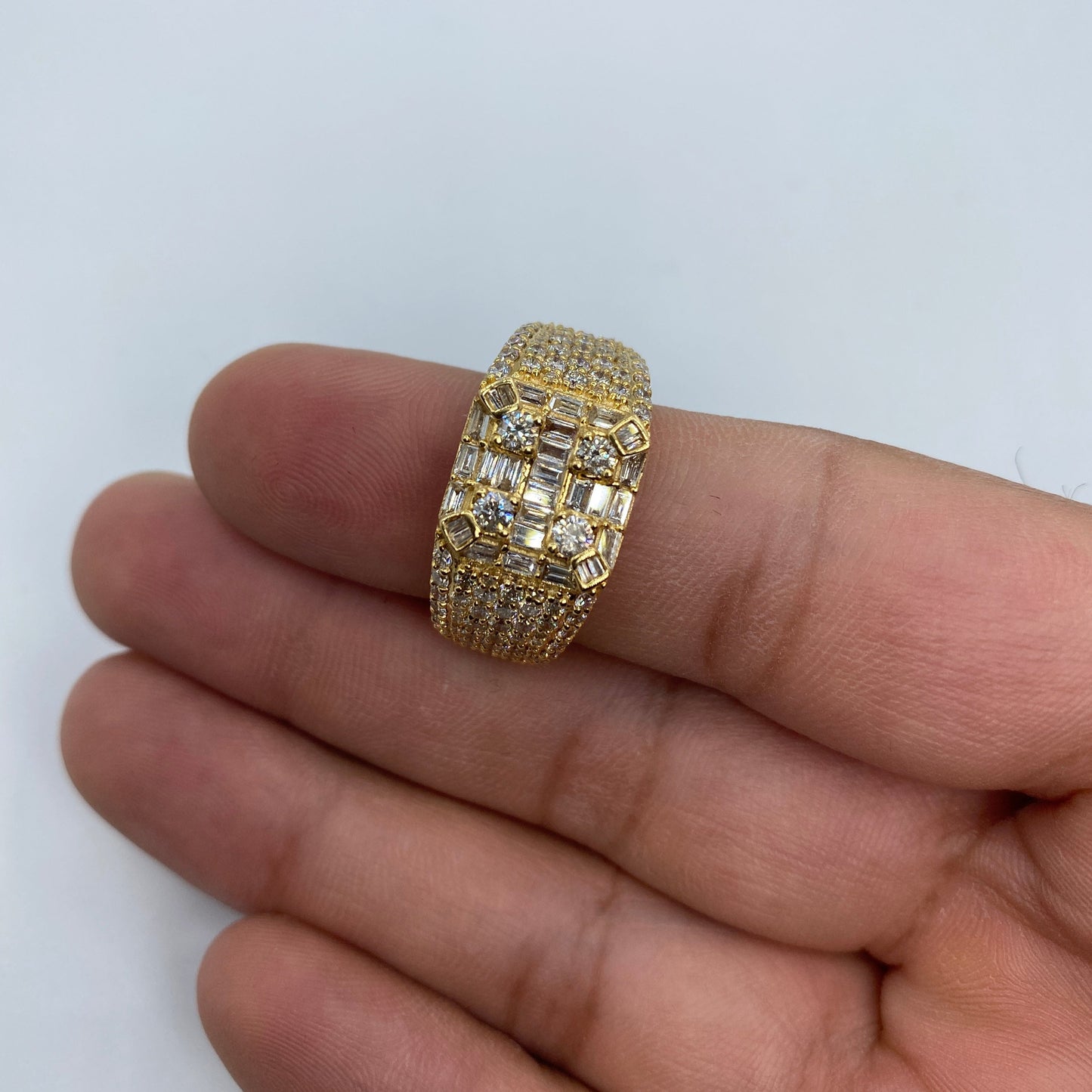 14K Sahara Diamond Baguette Ring 3.9ct