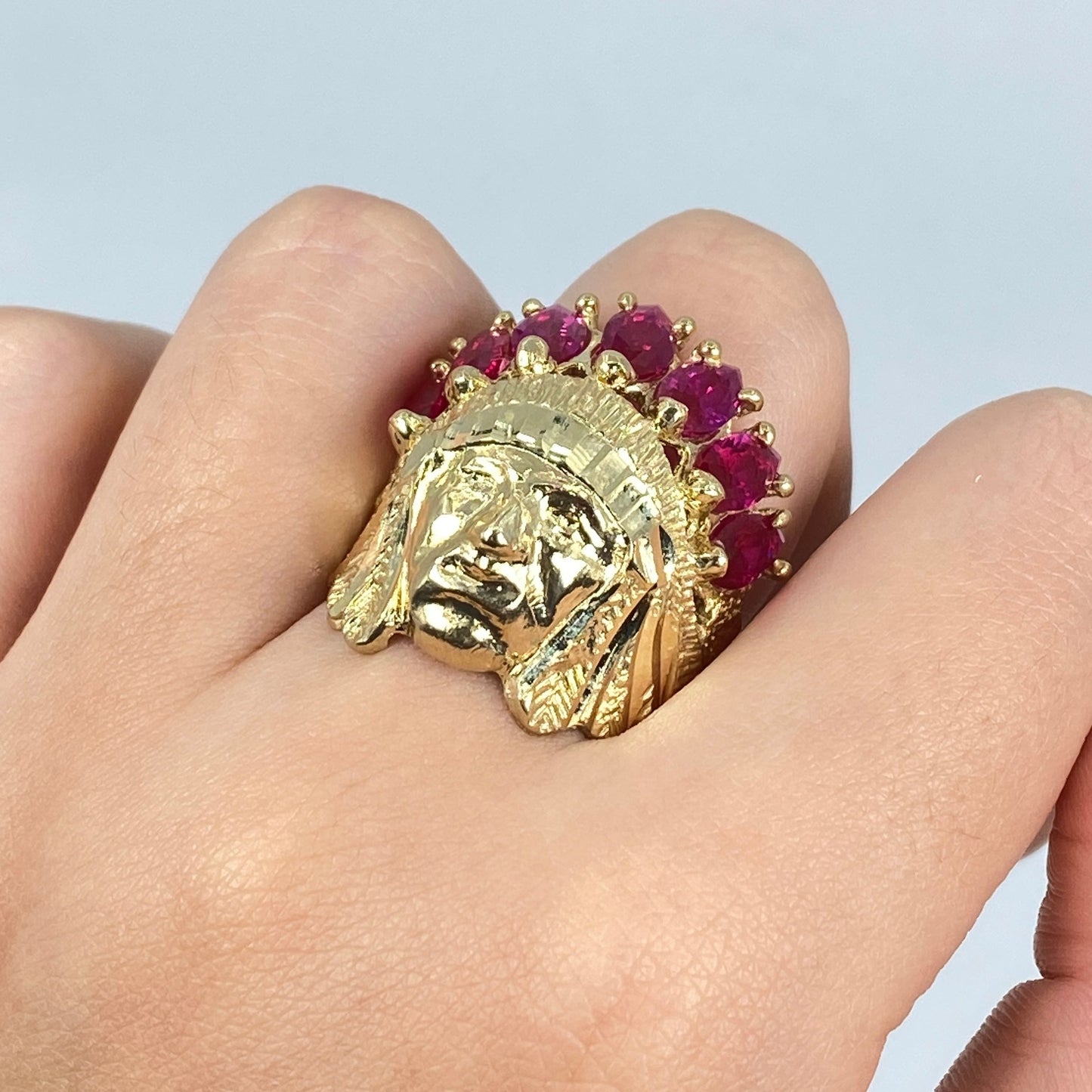 10K Indian Head Ring