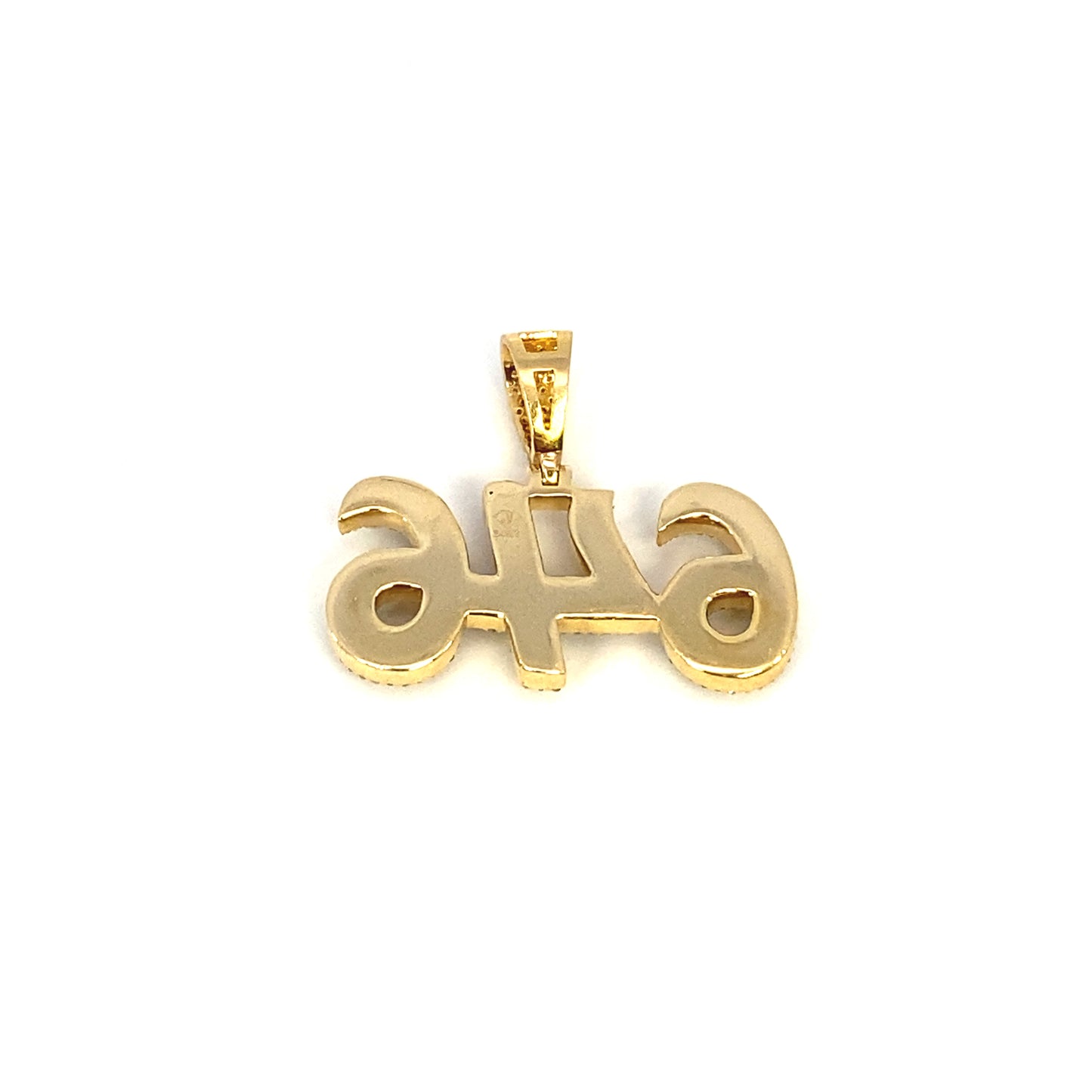 14K 646 Area Code Diamond Pendant