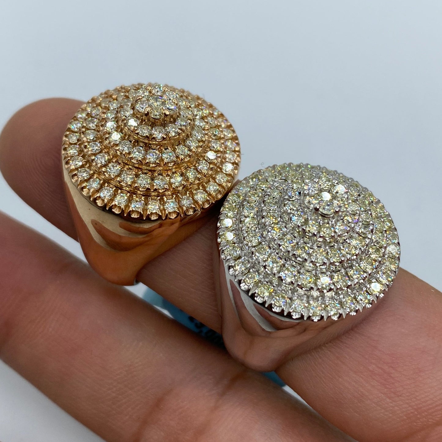 14K Cake Diamond Ring