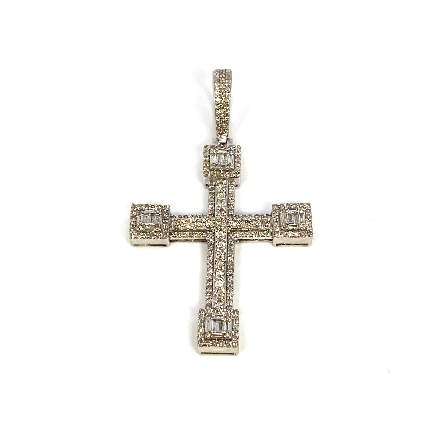14K Bold Cross Diamond Pendant