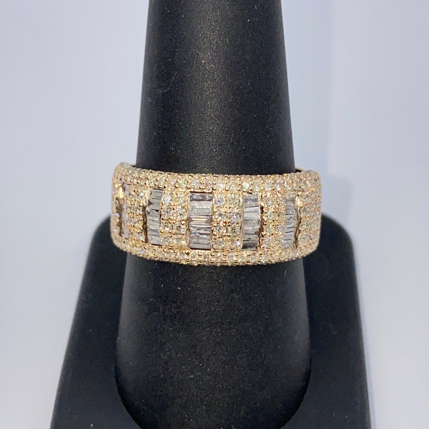 10K Righteous Diamond Baguette Ring